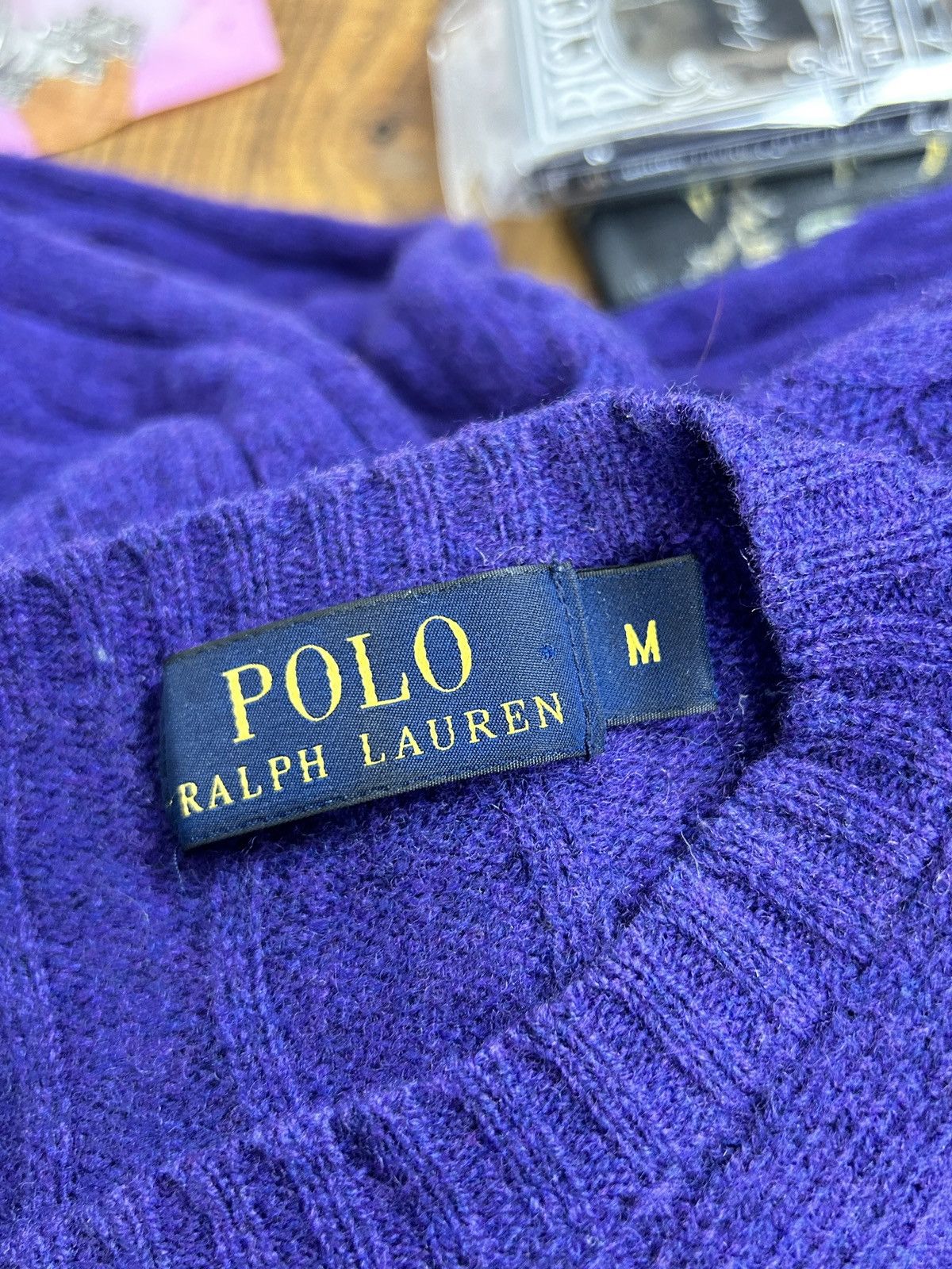 Polo Ralph Lauren Polo By Ralph Lauren Cable Knit Wool Sweater Iconic Size M Size US M / EU 48-50 / 2 - 7 Thumbnail