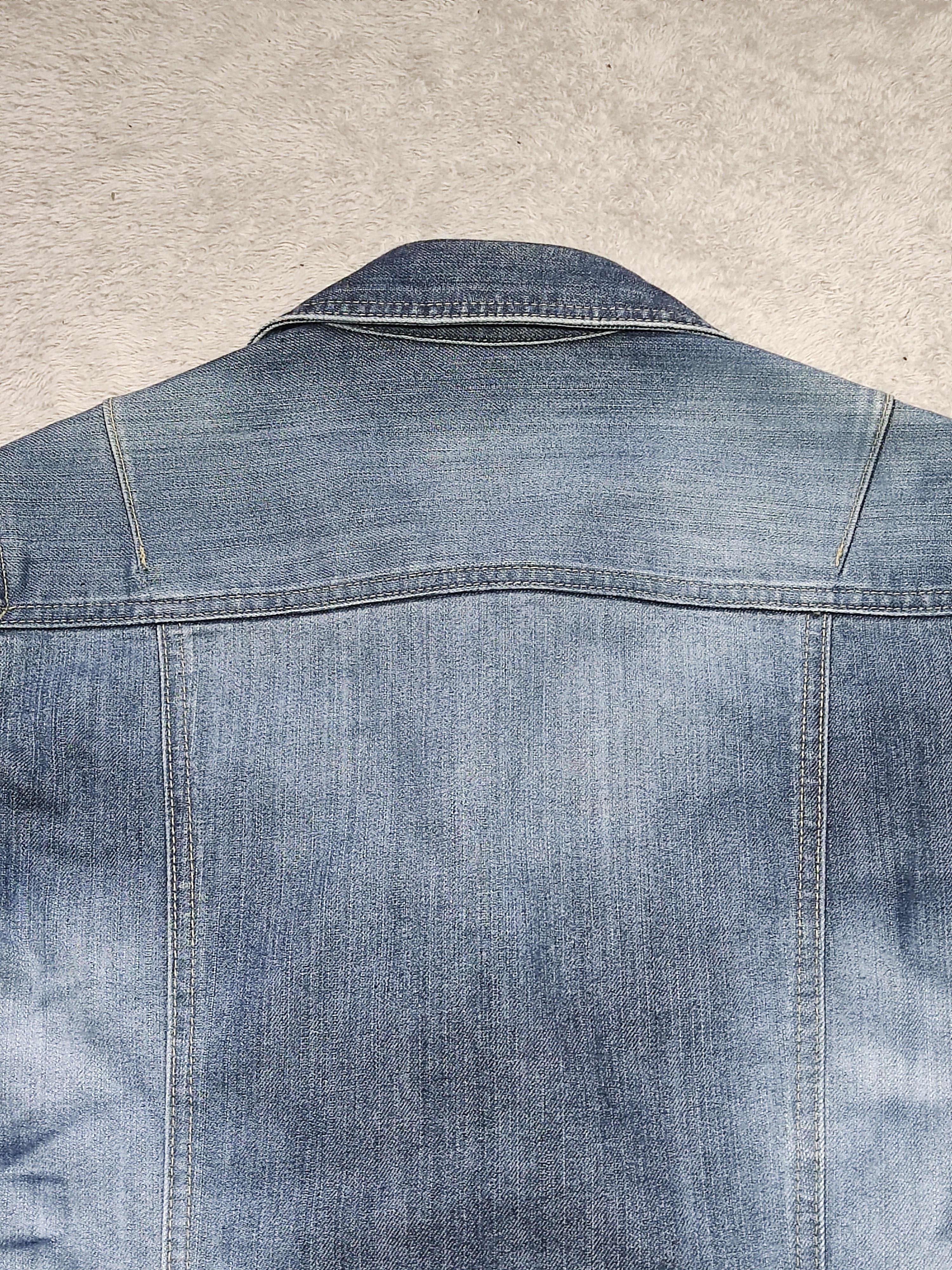 Tornado Mart Distressed Tornado Mart 3D Wrinkle Slim Denim Y2K Jacket Size M / US 6-8 / IT 42-44 - 9 Thumbnail