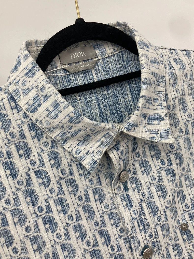 Dior Dior Blue old flower denim shirt Size US XXS / EU 40 - 2 Thumbnail