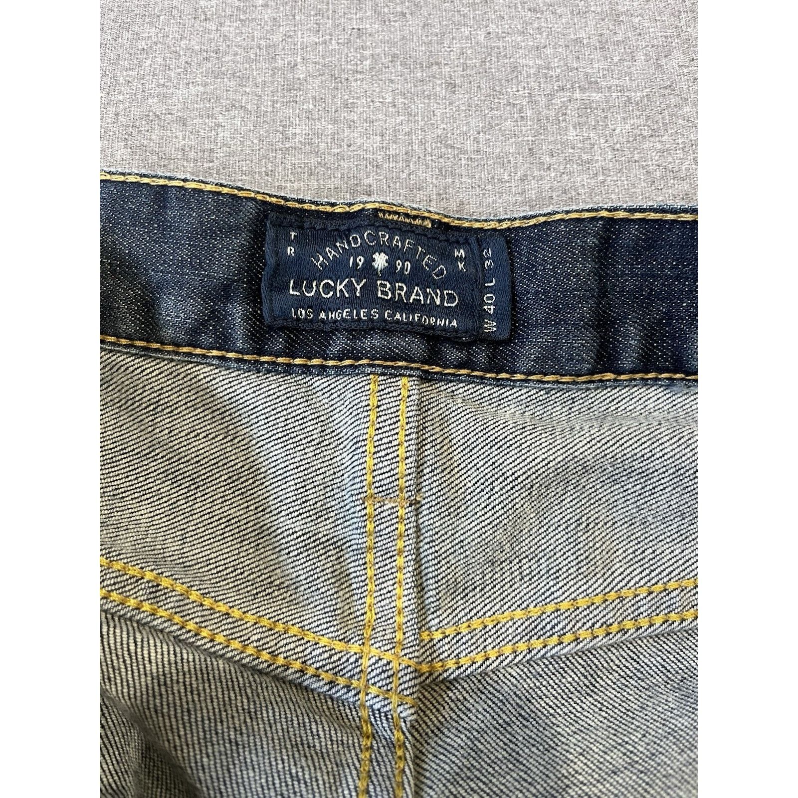 Lucky Brand Lucky Brand Jeans Men 40x32 Blue Medium Wash Cotton Stretch Size US 40 / EU 56 - 8 Thumbnail