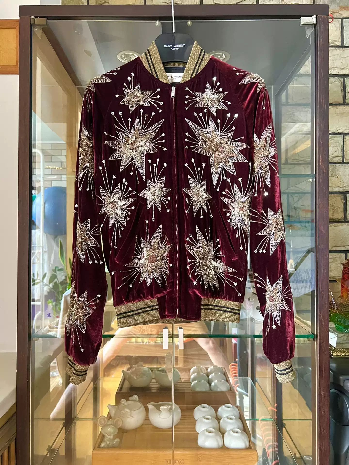 Saint Laurent Original New 15Ss Firework Velvet Jacket-2505