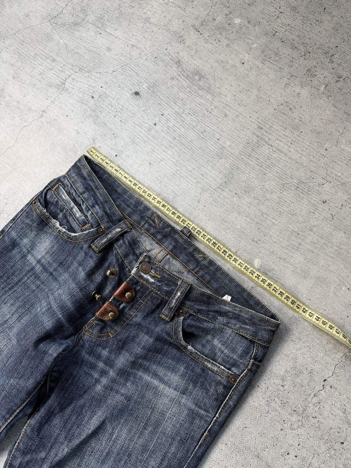 Dsquared2 Vintage Dsquared2 Jeans Italy Skull Navy Denim Bootcut 31 Size US 31 - 12 Thumbnail