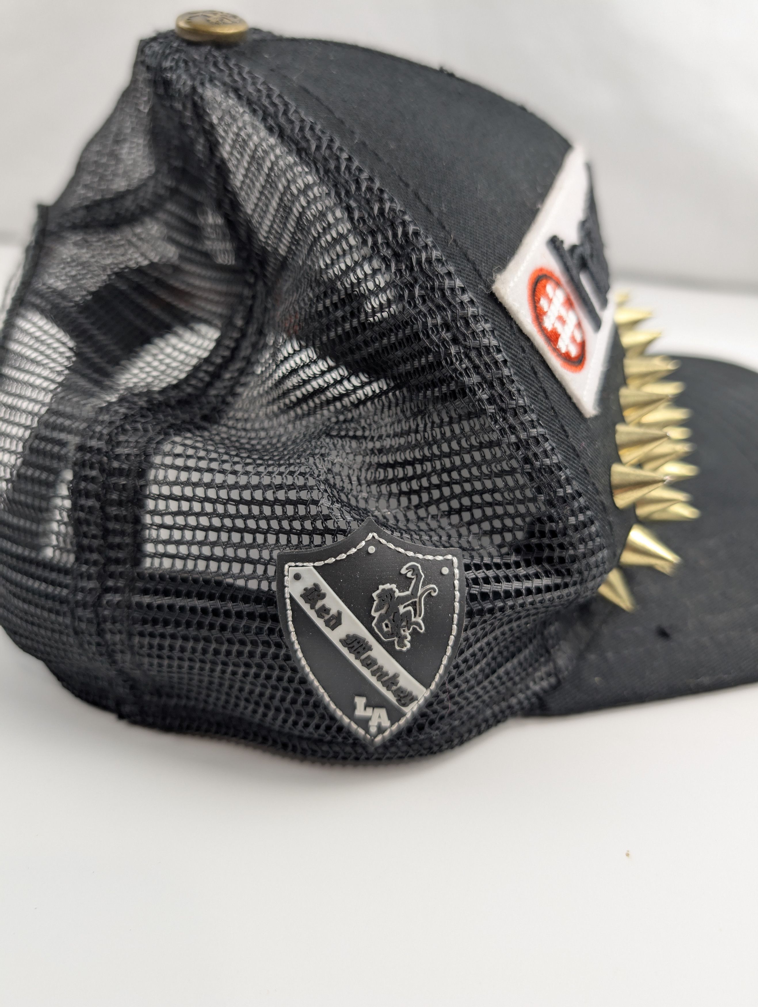 RMC Jeans hardcorei Studded Trucker Hat – Rare Japanese Streetwear Size ONE SIZE - 4 Thumbnail