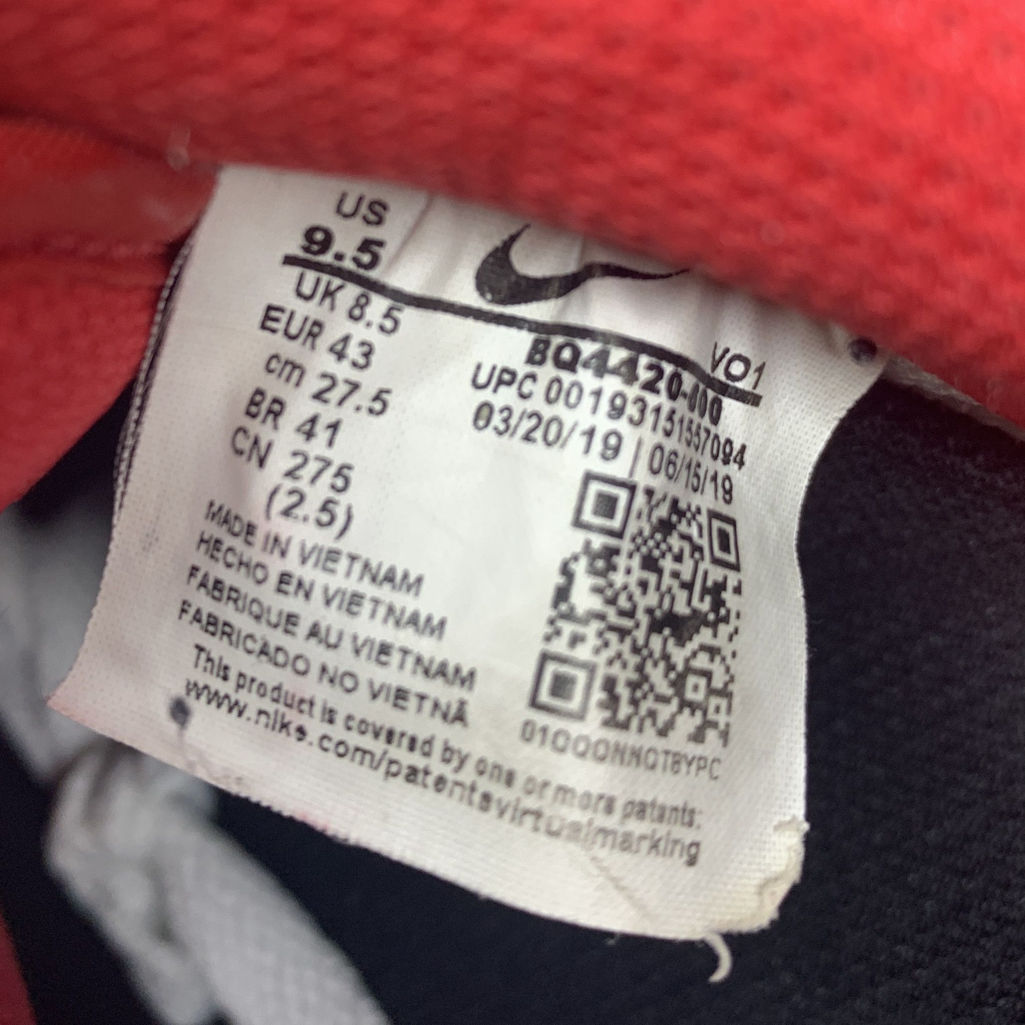 Nike Nike Air Force 1 '07 LV8 Red BQ4420-600 Size US 9.5 / EU 42-43 - 8 Thumbnail
