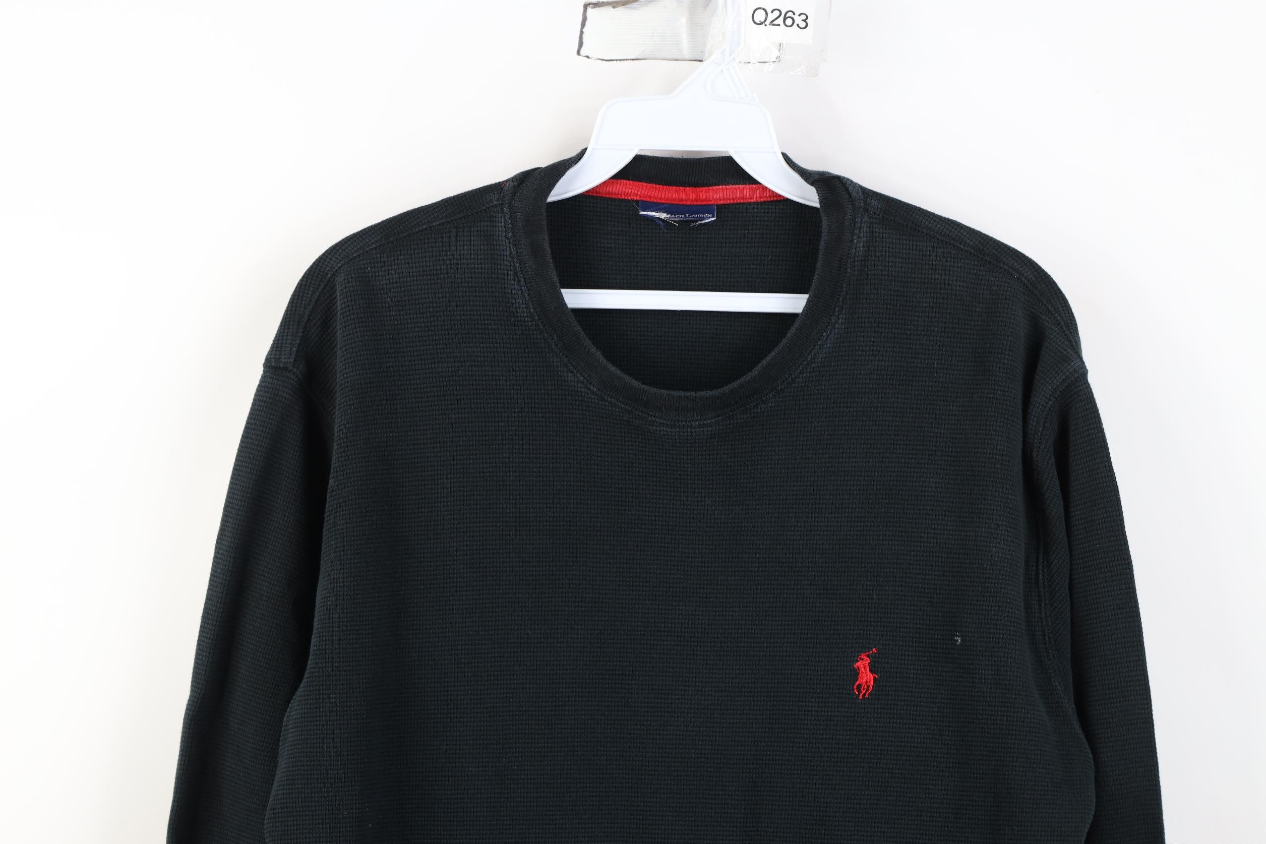 Polo Ralph Lauren Vintage Ralph Lauren Thermal Waffle Knit Long Sleeve T-Shirt Size US M / EU 48-50 / 2 - 2 Thumbnail
