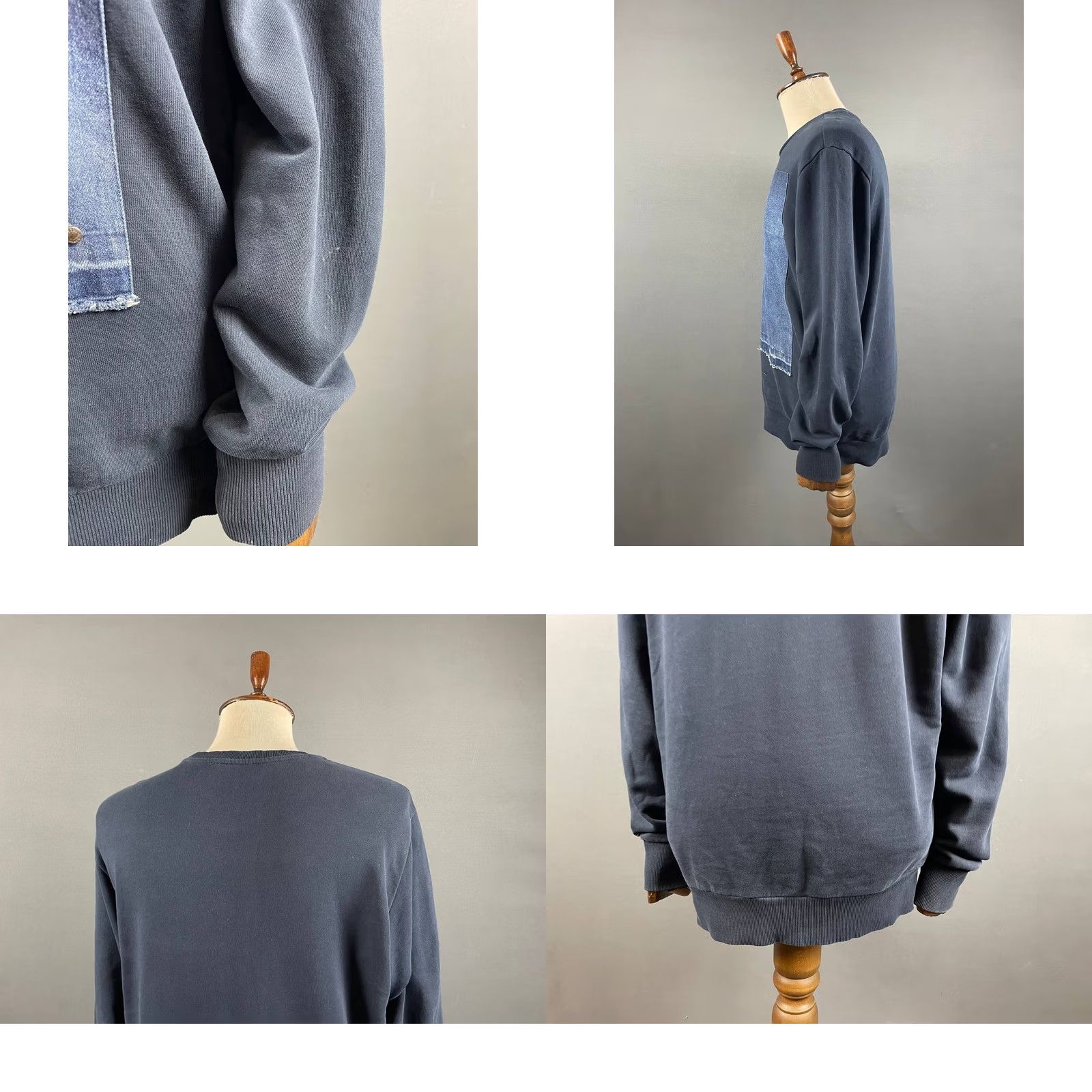 Diesel Diesel Sweater Size L Blue Mens Cotton Crew Neck Long Sleeve Pullover Size US L / EU 52-54 / 3 - 8 Thumbnail