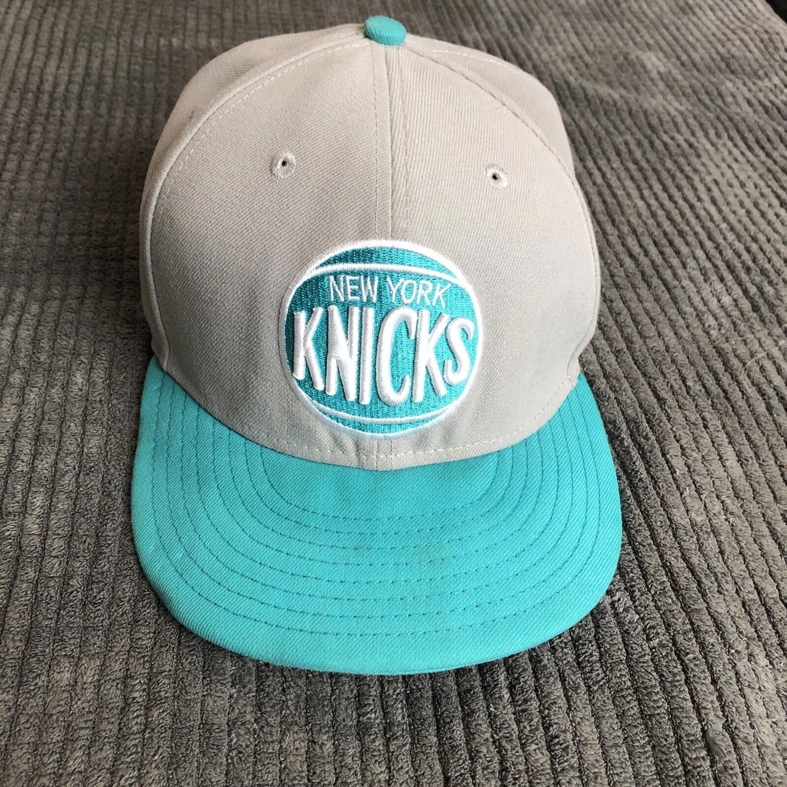 Designer New York Knicks GRAY-TEAL NEW-ERA HARDWOOD CLASSIC 7 1/4 CAP Size ONE SIZE - 1 Thumbnail