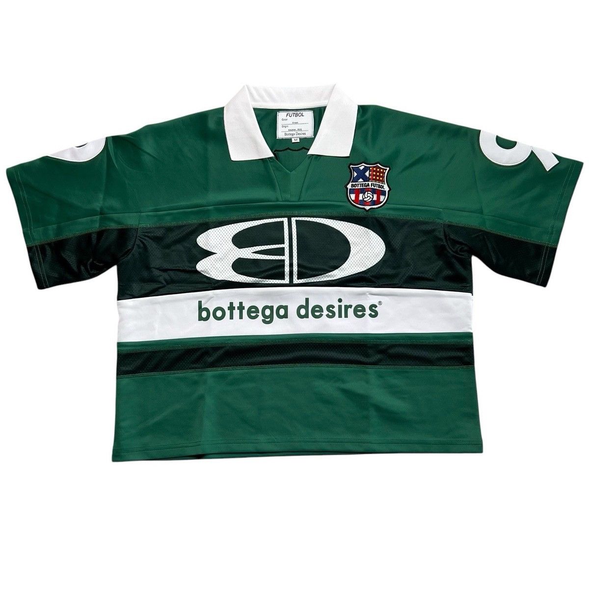 Bottega Desires Bottega Desires Futbol Jersey Green Size US S / EU 44-46 / 1 - 1 Preview