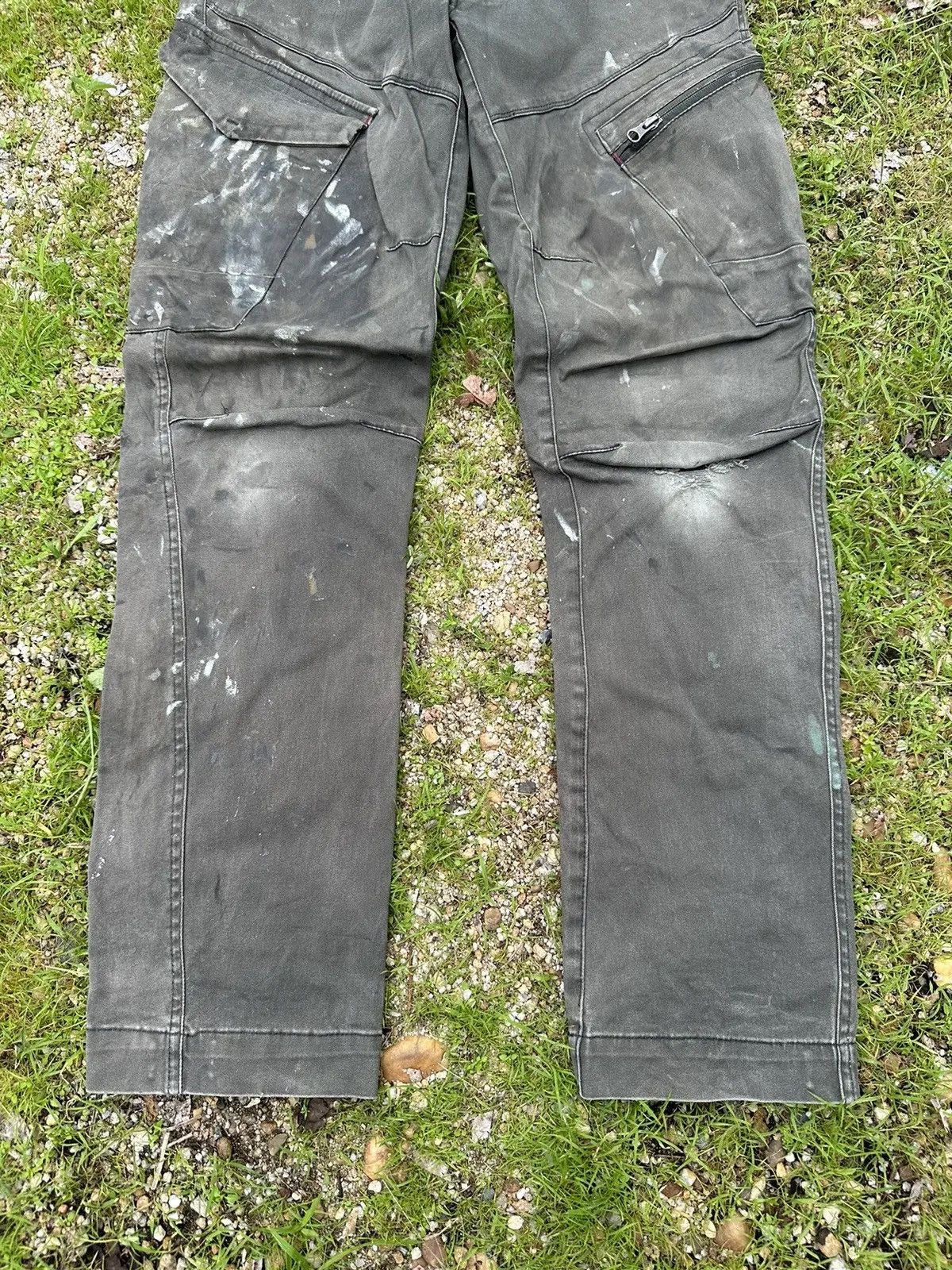 20471120 DISTRESSED RUSTY DIRTY XEBEC VINTAGE WORK WEAR FADED PANTS Size US 31 - 5 Thumbnail