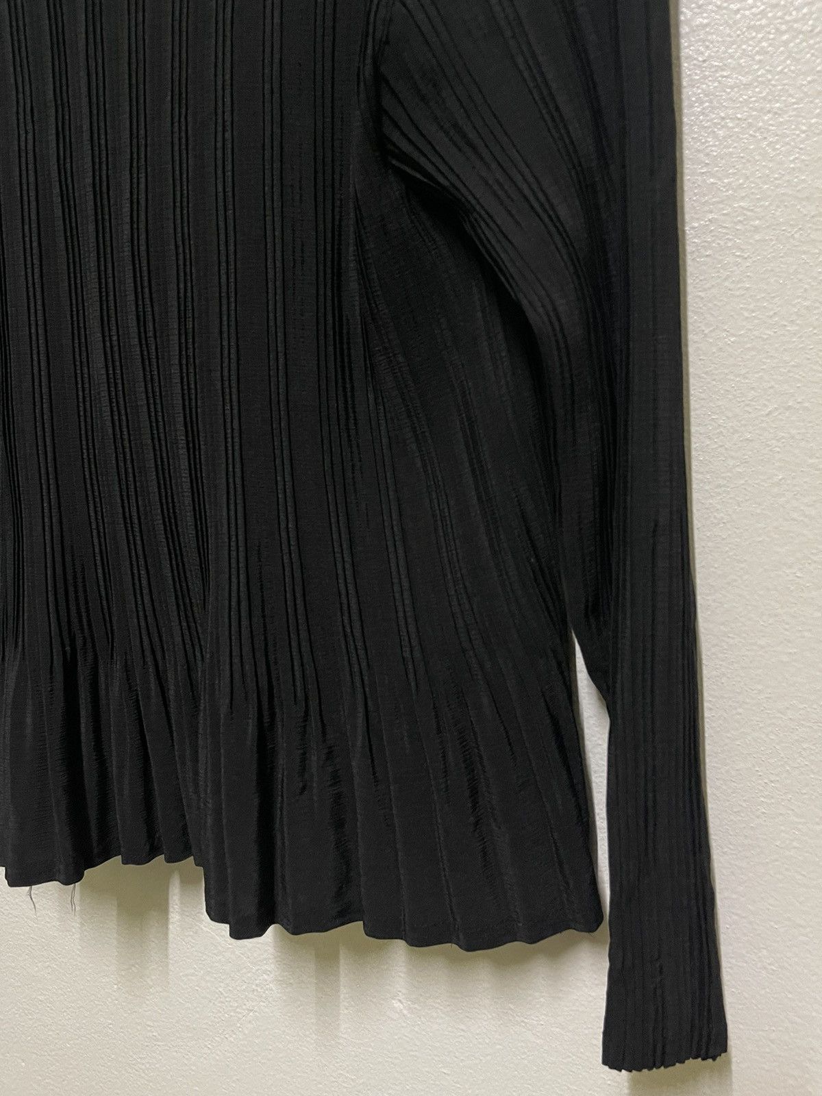 Japanese Brand Le Chic Pleated Cardigan Black M-L Size M / US 6-8 / IT 42-44 - 11 Thumbnail