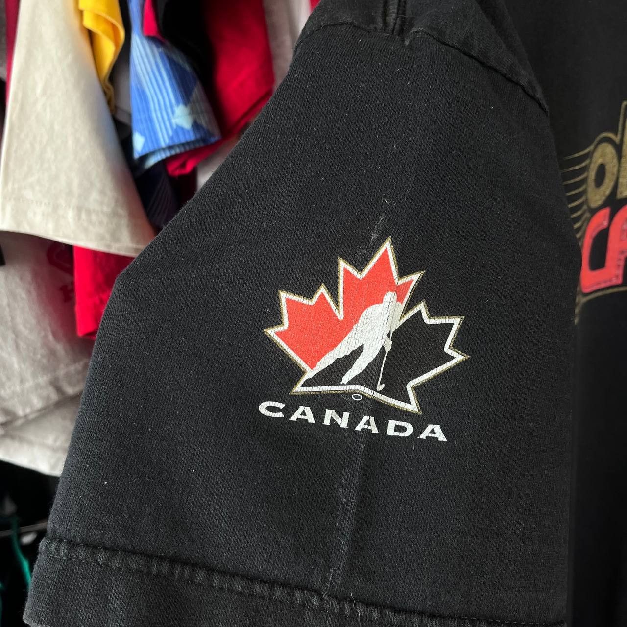 Nike Vintage Nike Canada Ice Hockey Black Tshirt Size US XL / EU 56 / 4 - 5 Thumbnail
