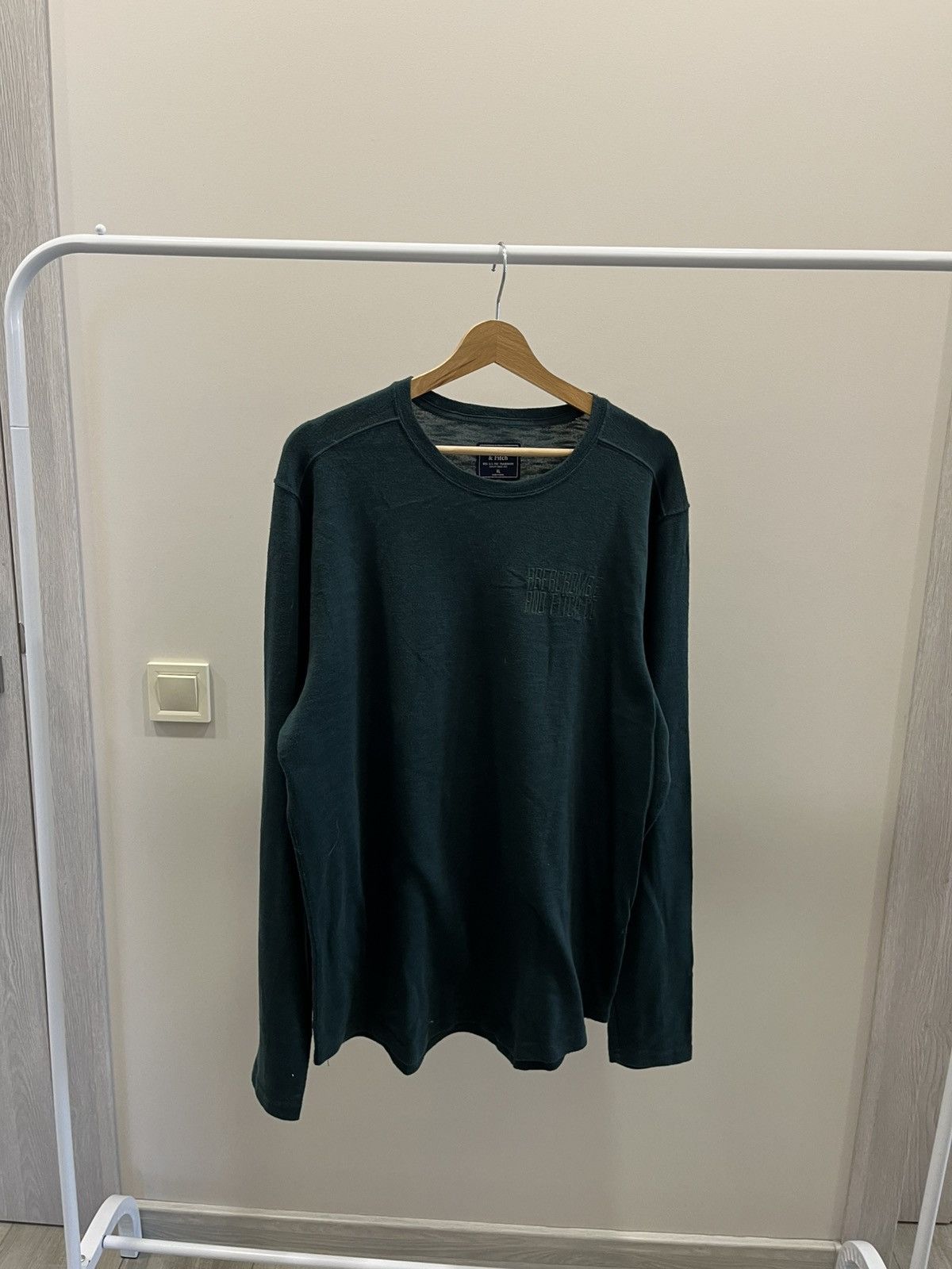 If Six Was Nine Abercrombie & Fitch Sweater Y2K Green Pullover Crew Neck Size US XL / EU 56 / 4 - 1 Thumbnail