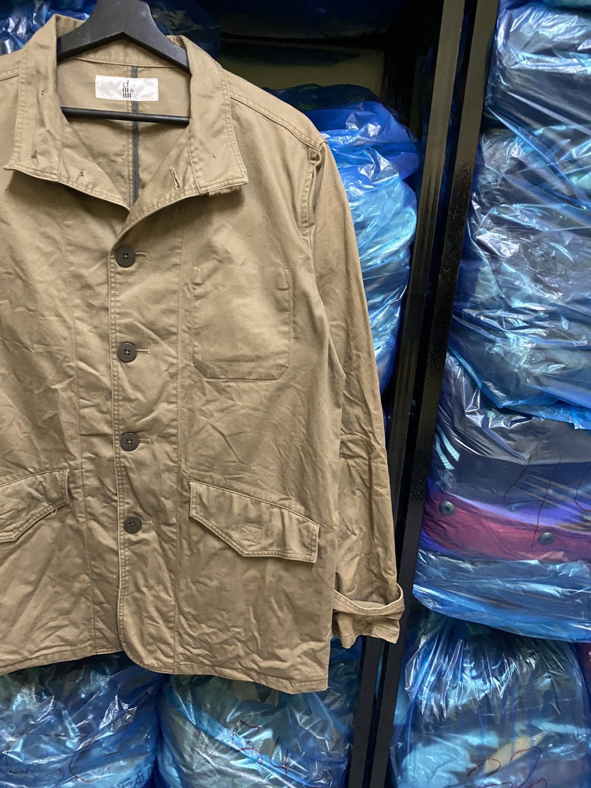 Denime Denime Japan Vintage Khaki Work Jacket –Made in Japan Size US L / EU 52-54 / 3 - 6 Thumbnail