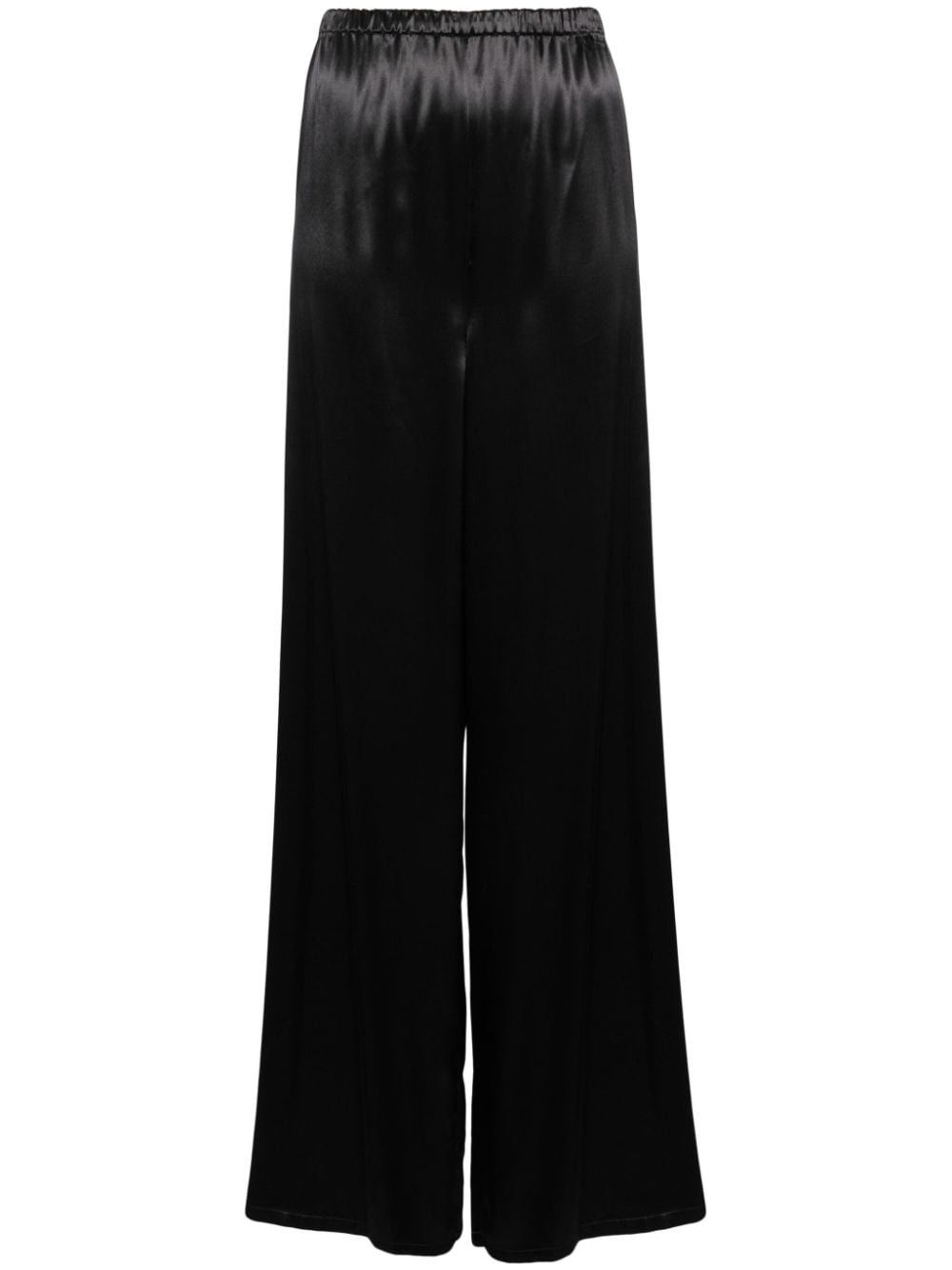 SATIN WIDE LEG TROUSERS