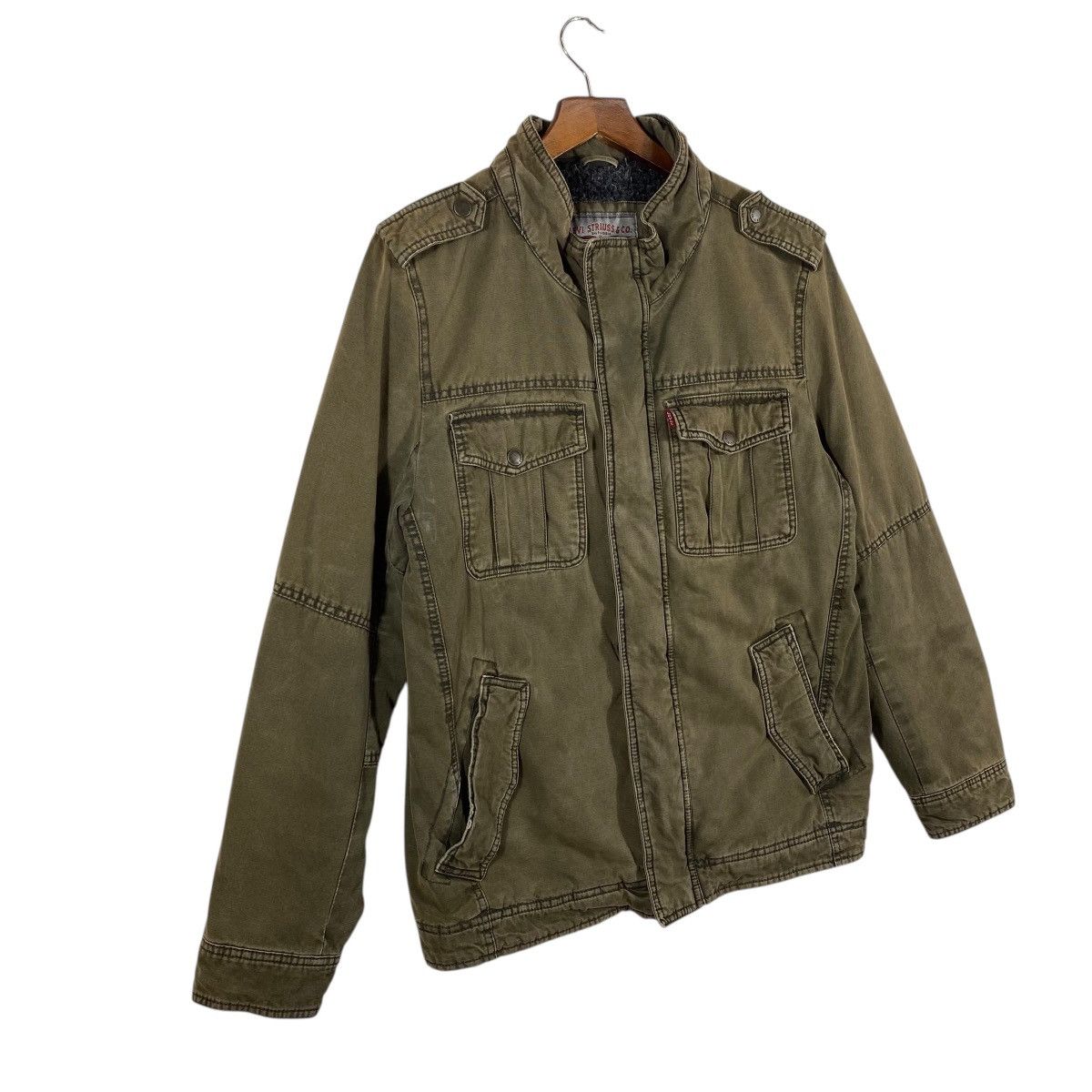 Levi's Levi's Utility Full Zip Brown Sherpa Lined Outerwear Size US S / EU 44-46 / 1 - 3 Thumbnail
