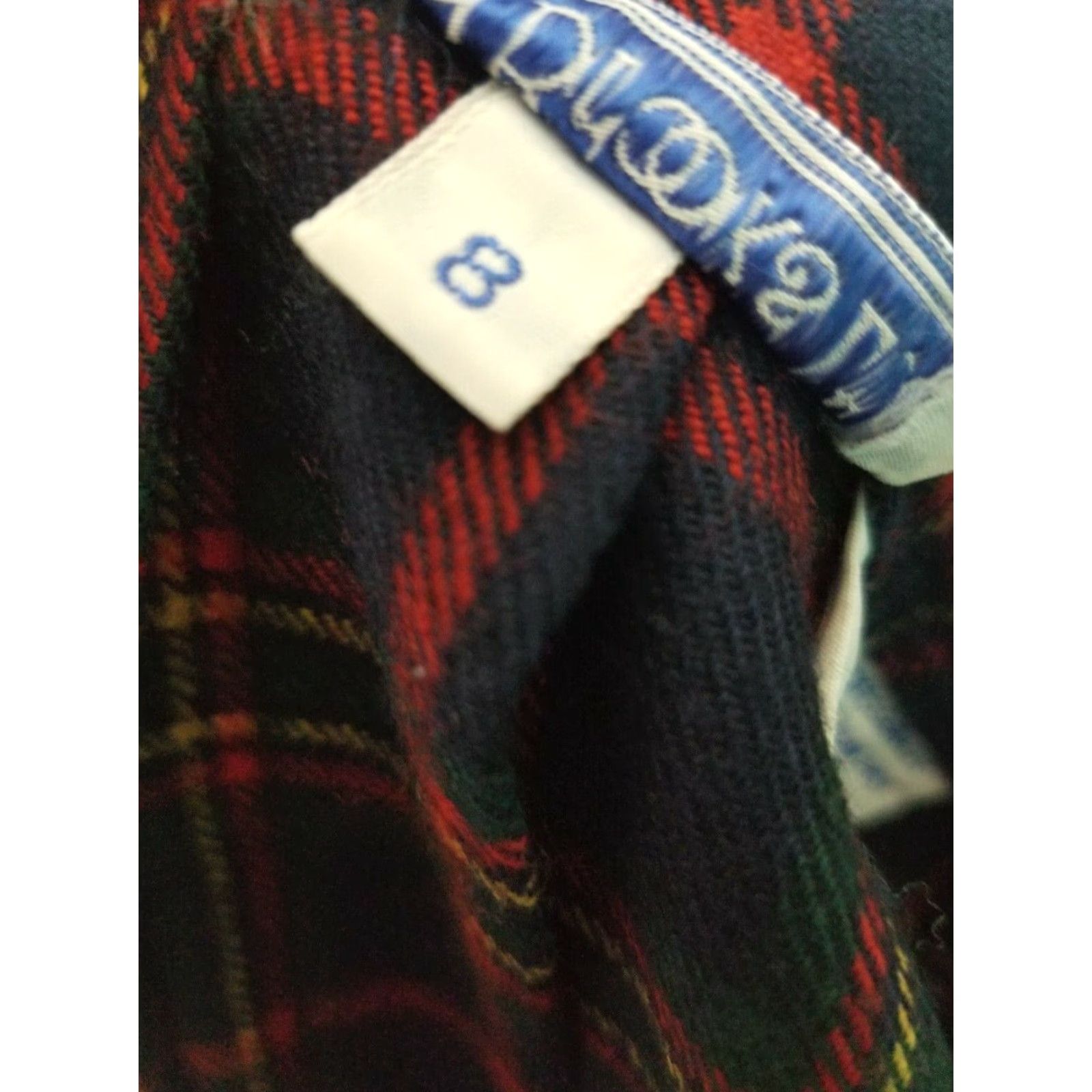Vintage VINTAGE David Brooks Wool Plaid Pleated Skirt Kilt Adult Women's Size 8 Blue Size 30" / US 8 / IT 44 - 7 Thumbnail