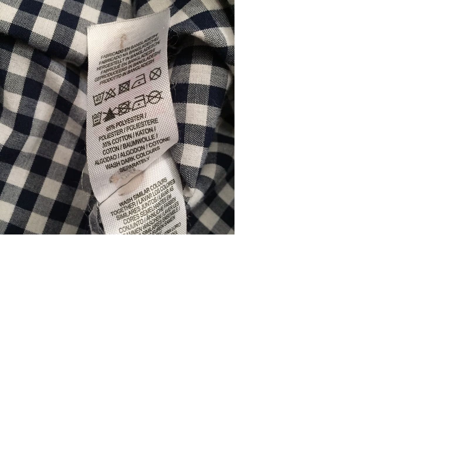 Primark Primark Shirt Mens Medium Blue Plaid Long Sleeve Button Up Size US M / EU 48-50 / 2 - 9 Thumbnail
