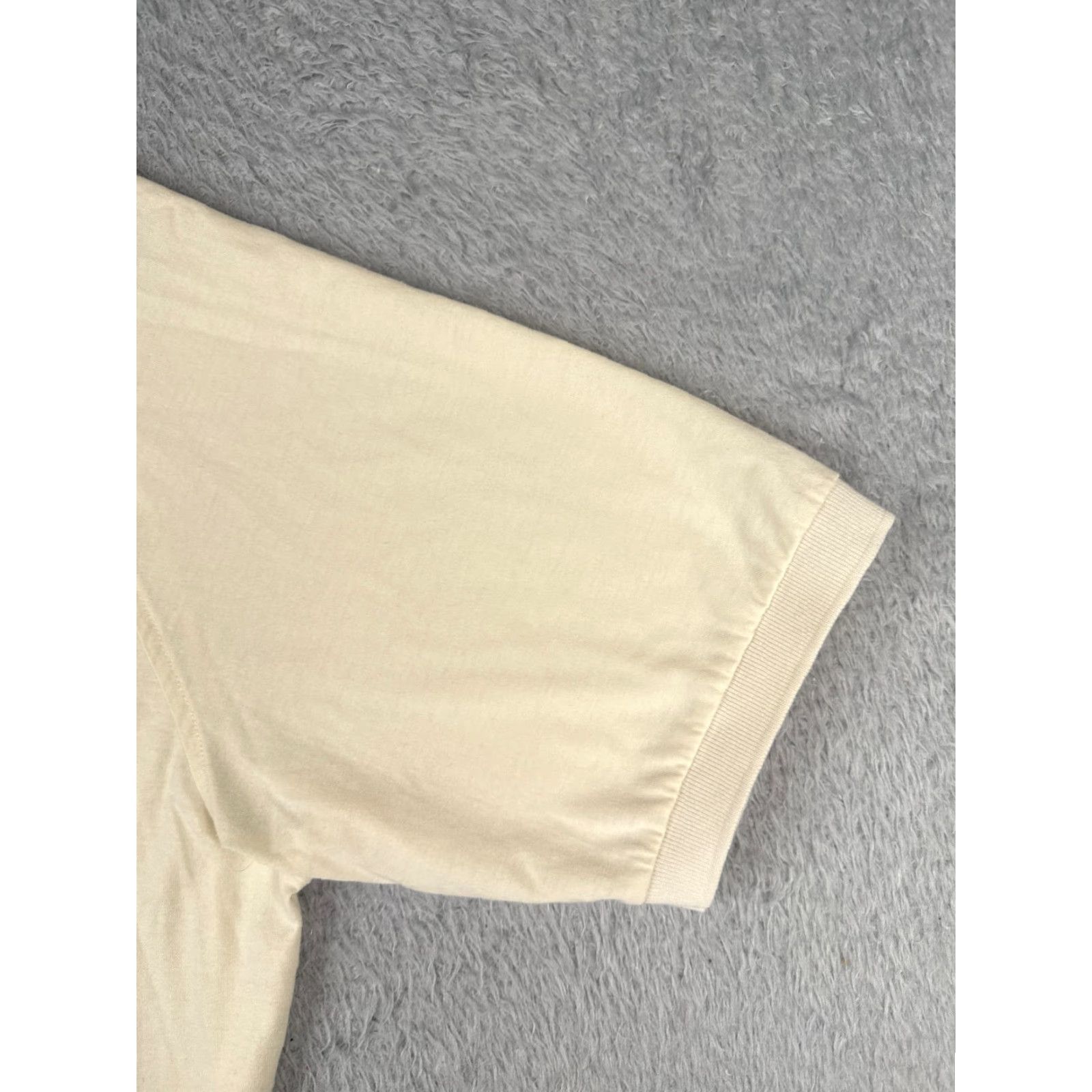 Ralph Lauren VINTAGE Ralph Lauren Polo Shirt Men Large Ivory Short Sleeve 100% Cotton Polo Shirt Mens Ivory 100% Cotton Polo Shirt Vintage Clothing Size US L / EU 52-54 / 3 - 2 Thumbnail