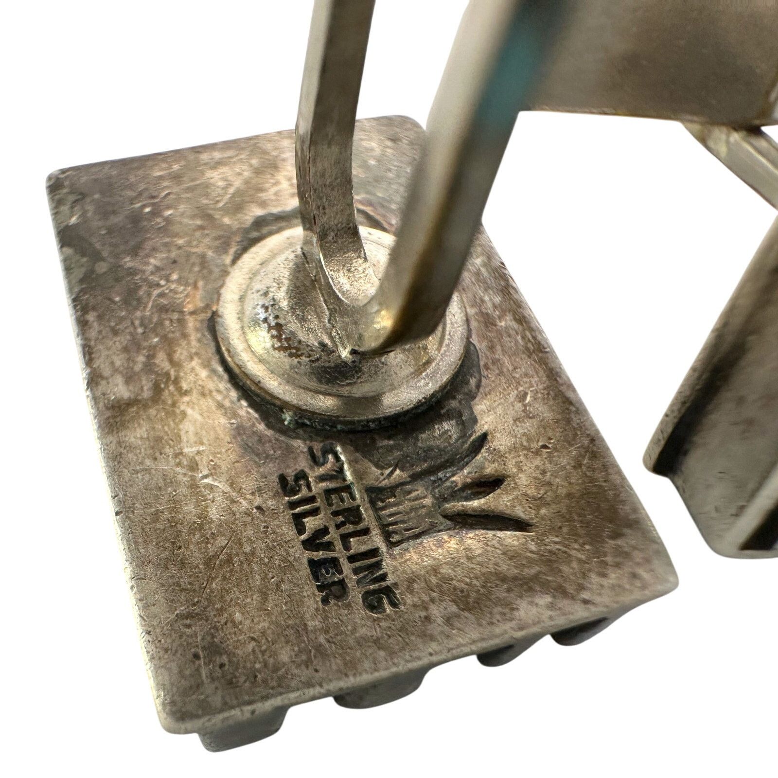 Other Sterling Silver Cufflinks - Modernist (mid-century) "SAK" Size ONE SIZE - 3 Thumbnail