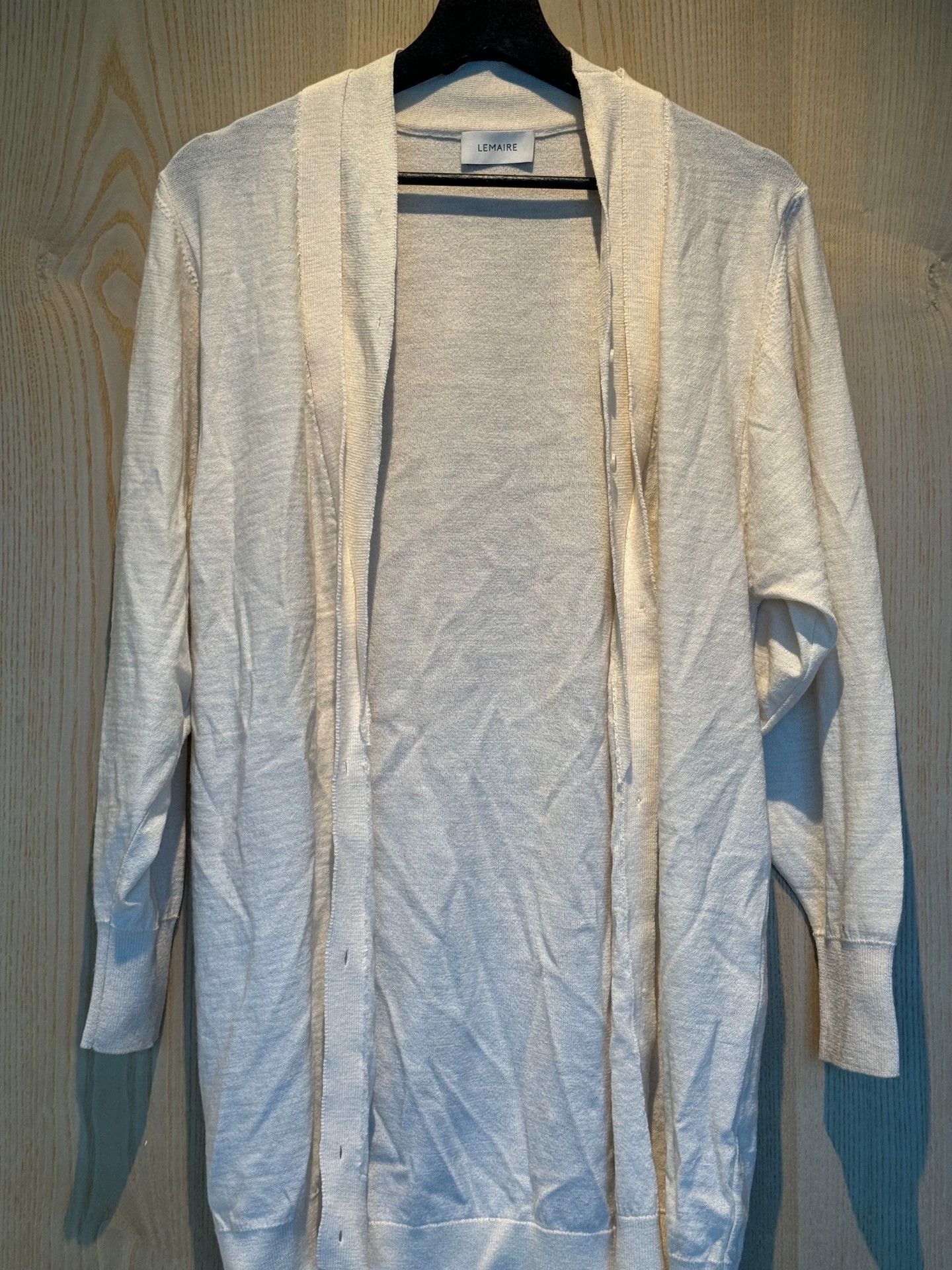 Lemaire Lemaire Off-White 100% Merino Wool Knit Top 165/50 Size S / US 4 / IT 40 - 4 Thumbnail