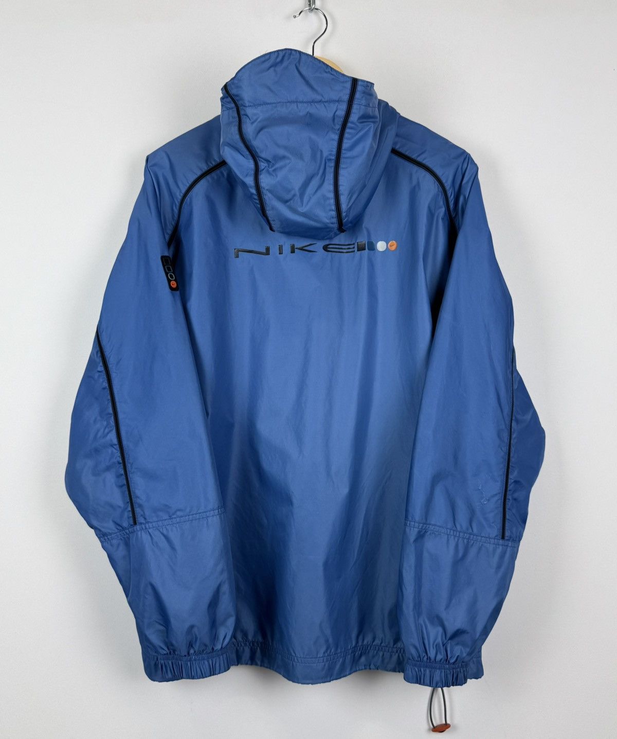 Nike Vintage Nike Anorak 1/2 Zip Jacket Blue Hooded Swoosh Nylon Size US M / EU 48-50 / 2 - 15 Thumbnail