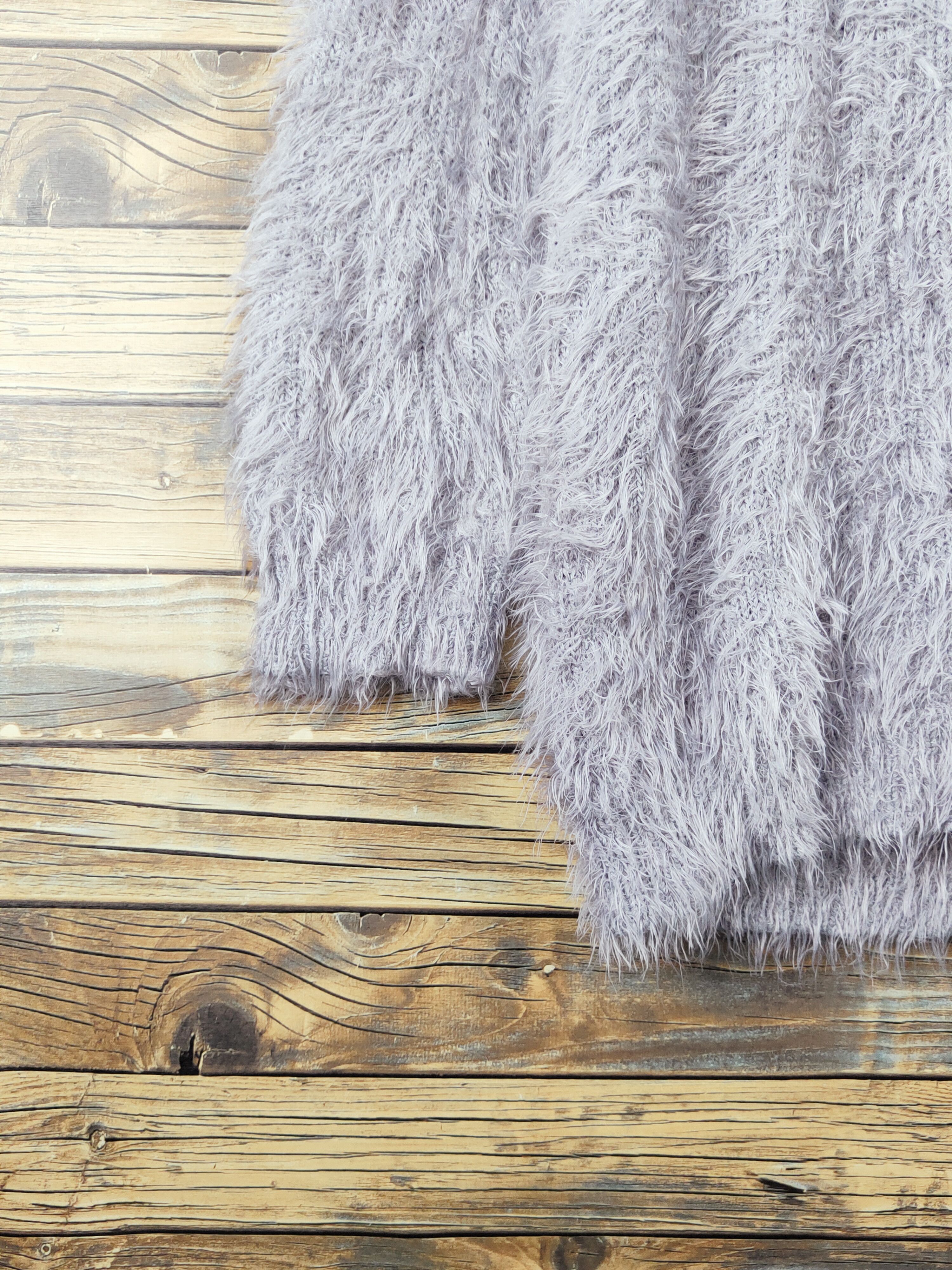 Japanese Brand Durer Dark Gray Shag Shaggy Fur Mohair Knitwear #W1173 Size M / US 6-8 / IT 42-44 - 4 Thumbnail