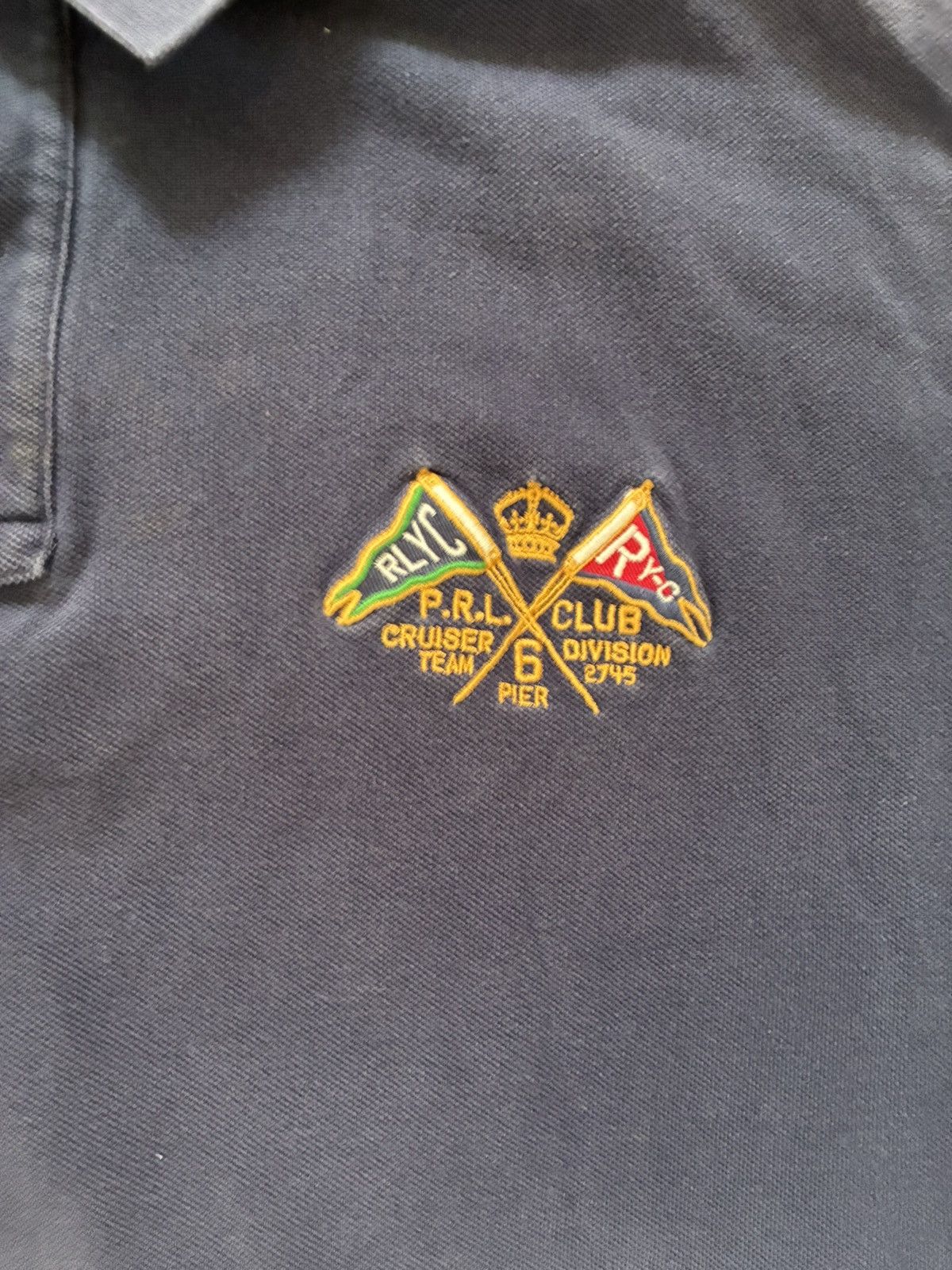Polo Ralph Lauren RARE Vintage Ralph Lauren Patchwork Polo Size US XL / EU 56 / 4 - 3 Thumbnail