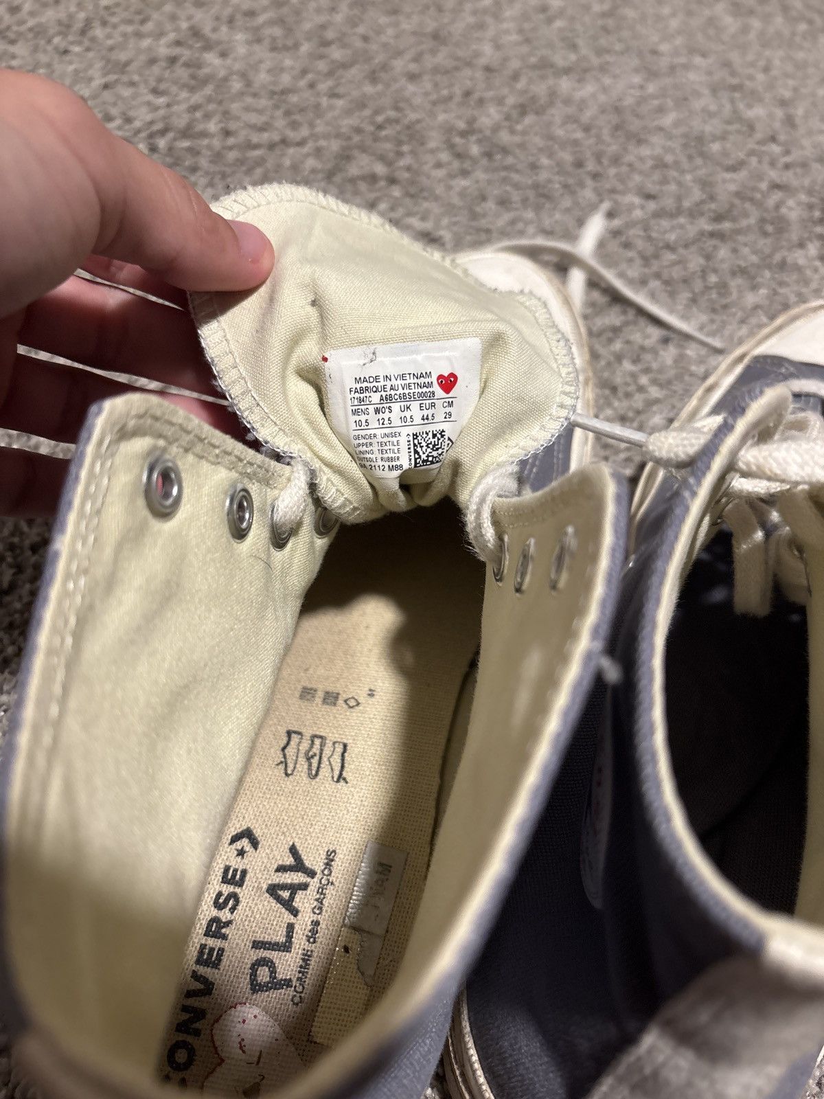 Comme des Garcons PLAY × Converse Converse x comme des garcons Size US 10.5 / EU 43-44 - 3 Thumbnail
