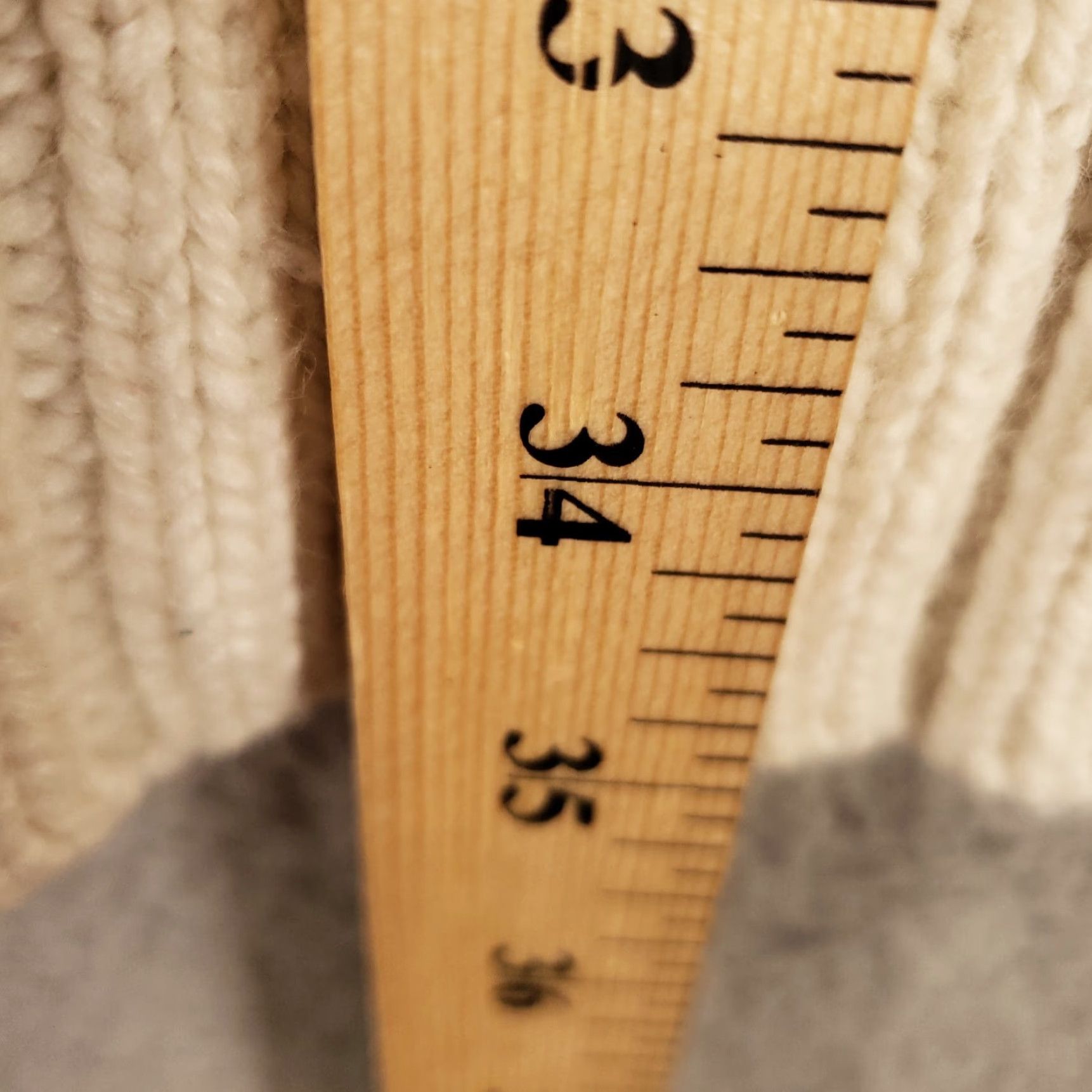 Old Navy Old Navy Cardigan Sweater Womens Size Large Angora Wool Longline Ivory Front Pockets Size L / US 10 / IT 46 - 4 Thumbnail