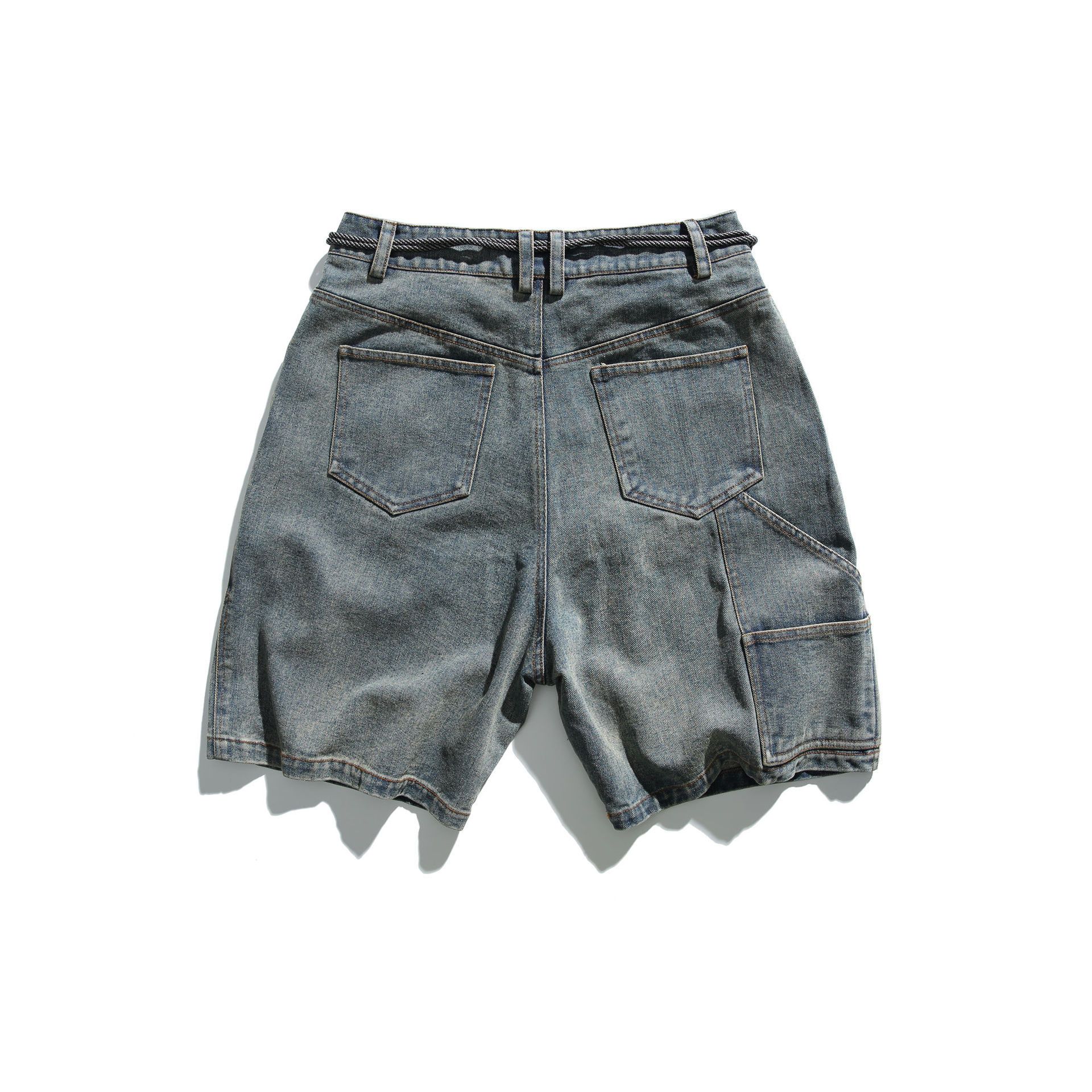 Japanese Brand × Vintage Japanese retro men's straight cargo washed retro shorts Size US 32 / EU 48 - 2 Thumbnail