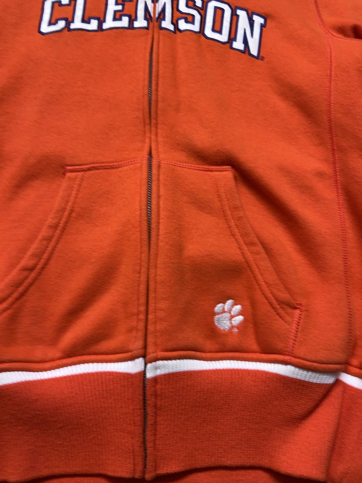Nike 00’s Nike Clemson Tigers Zip Up Hoodie Woman’s Size M / US 6-8 / IT 42-44 - 4 Thumbnail