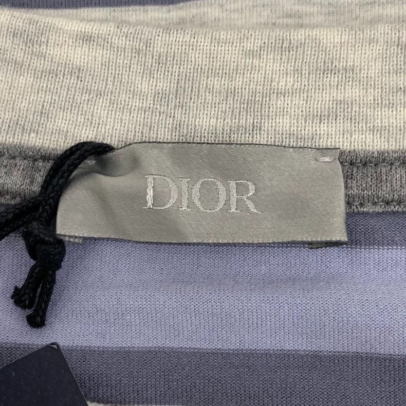 Dior Dior Striped Dog Embroidery Cotton TShirt-2506 Size L / US 10 / IT 46 - 5 Thumbnail