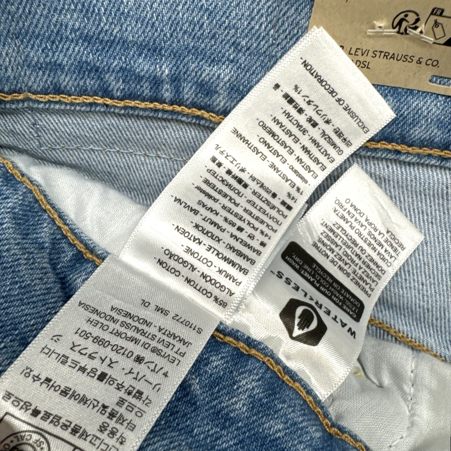 Levi's Levi's Jeans Women 32x27 Blue Ribcage Distressed Ankle Button Fly Denim Light Wash Regular Womens Size 24" / US 00 / IT 34 - 5 Thumbnail