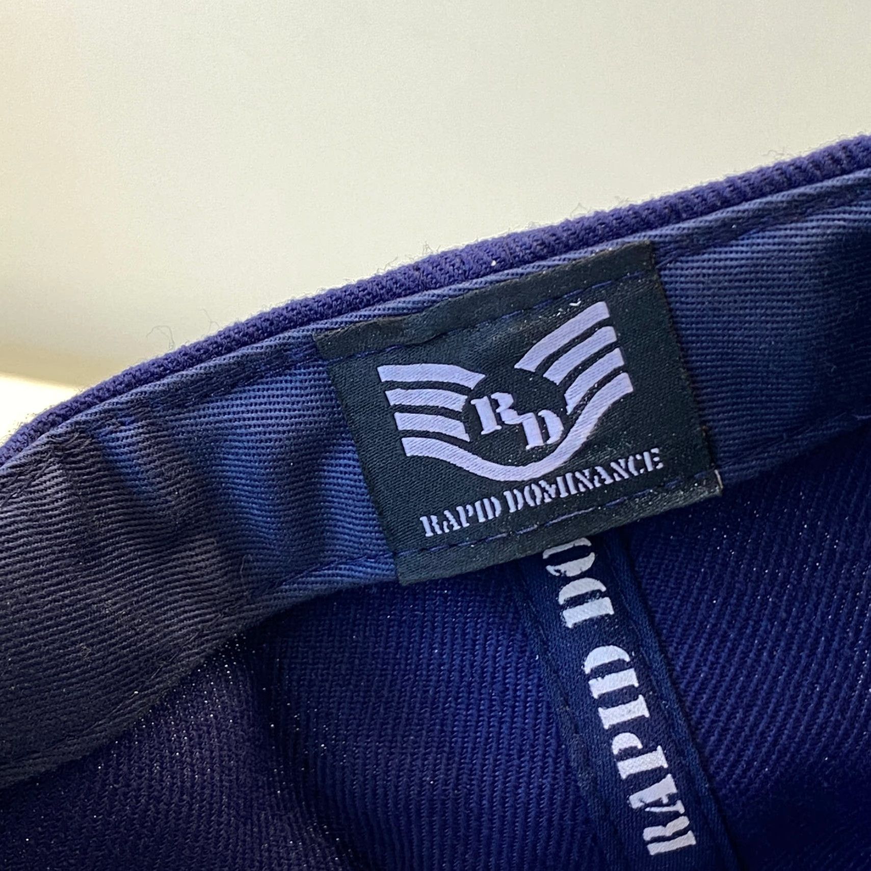 Vintage VINTAGE Rapid Dominance Navy Hat Navy Blue Eagle Seal Strapback Adjustable Baseball Cap Mens United States USA Navy Cap Size ONE SIZE - 7 Thumbnail