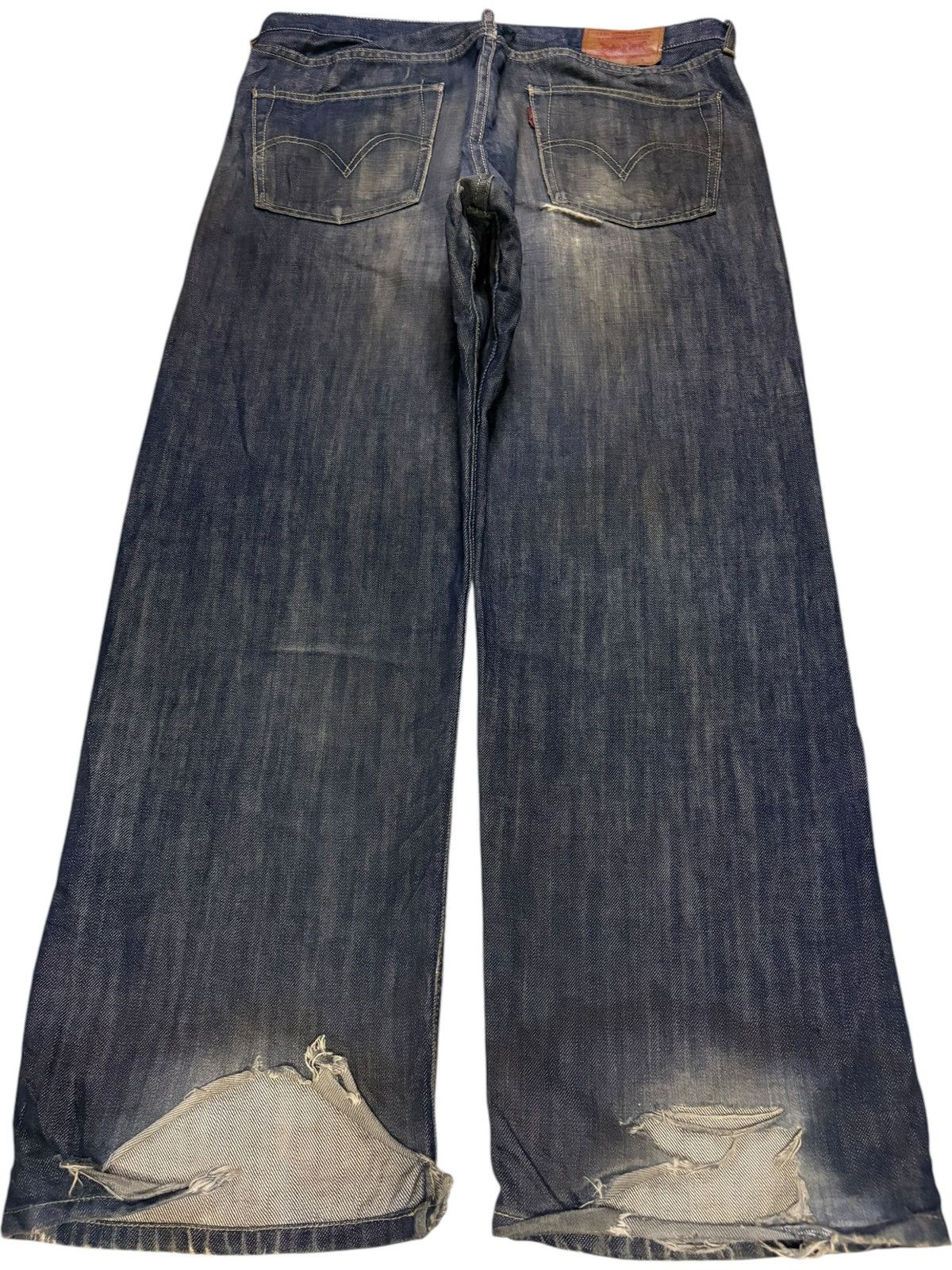 Levi's Vintage 90s Levis 503 Rusty Mud Wash Distressed Baggy Jeans Size US 34 / EU 50 - 2 Thumbnail