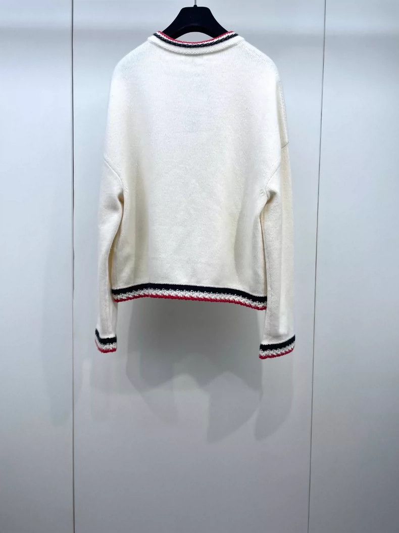 Chanel Chanel Popular color-blocked snowflake buckle knitted cashm Size XS / US 0-2 / IT 36-38 - 2 Thumbnail