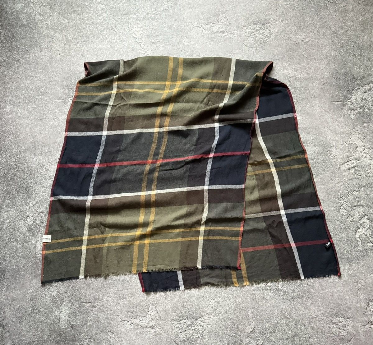 Barbour × Designer Barbour cotton scarf 🧣 all printed checkered unisex Size ONE SIZE - 8 Thumbnail