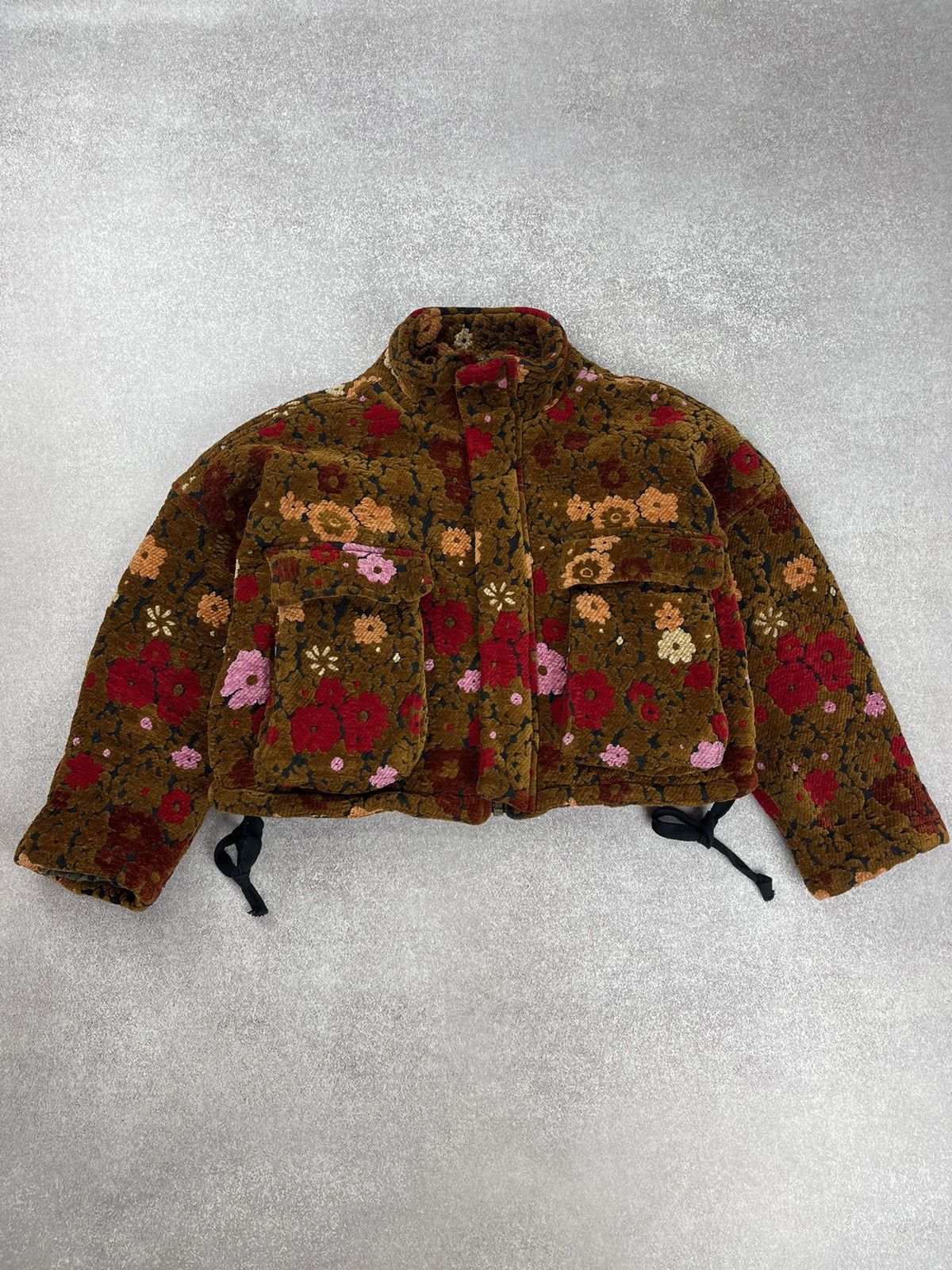 Japanese Brand × Urban Outfitters Kimchi Blue Floral Cropped Jacket Size Xs Size XS / US 0-2 / IT 36-38 - 2 Thumbnail
