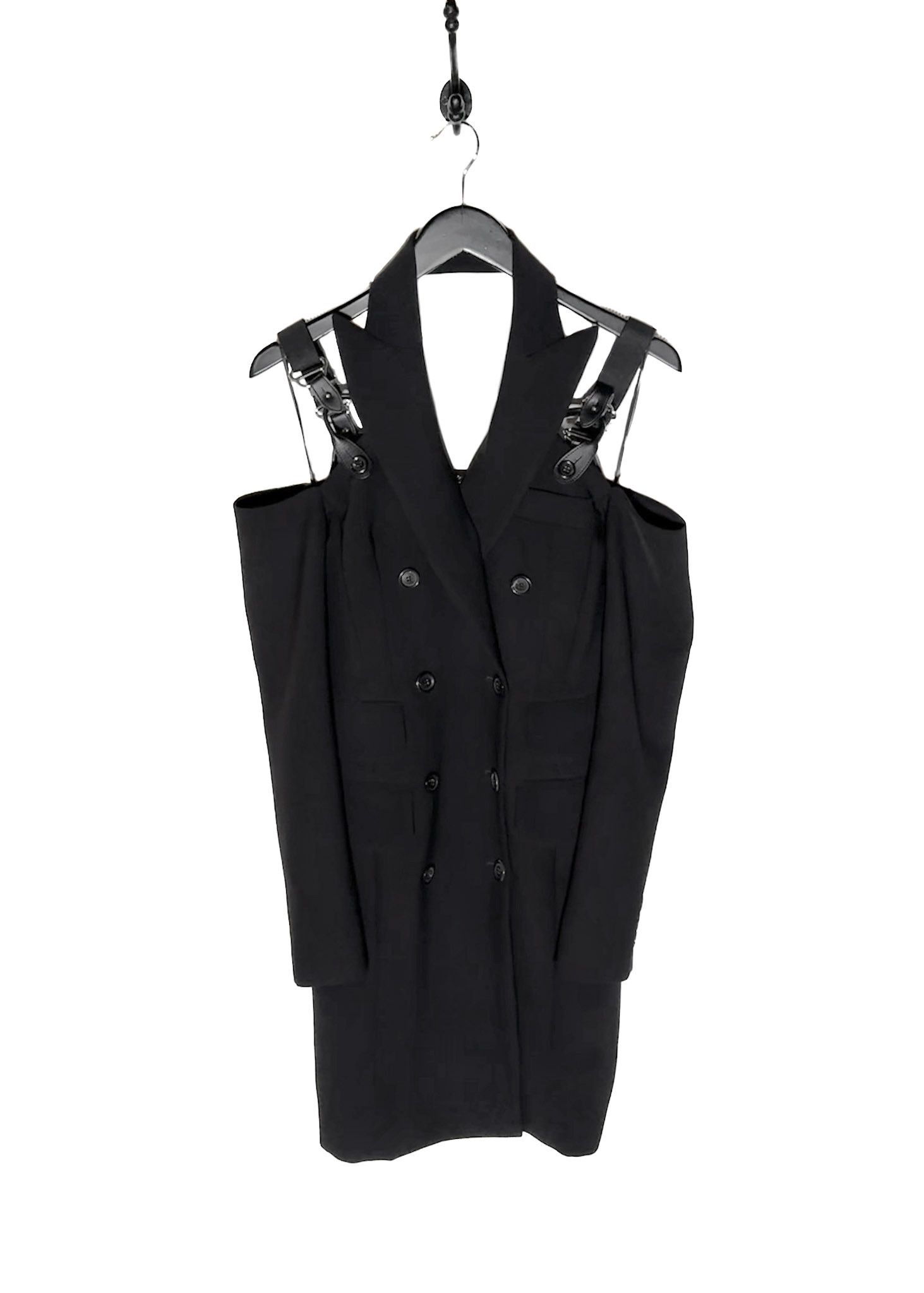 Moschino Moschino Couture! 2023 Black Double Breasted Blazer Dress Size XS / US 0-2 / IT 36-38 - 3 Thumbnail