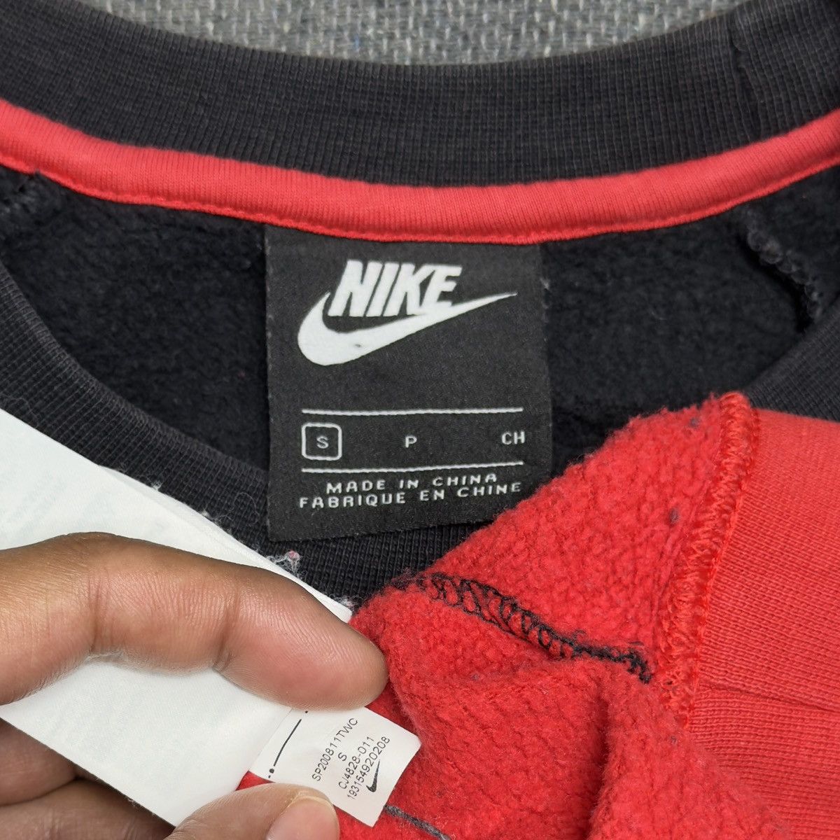 Nike Sweatshirt crewneck Nike Air color block Size US M / EU 48-50 / 2 - 5 Thumbnail