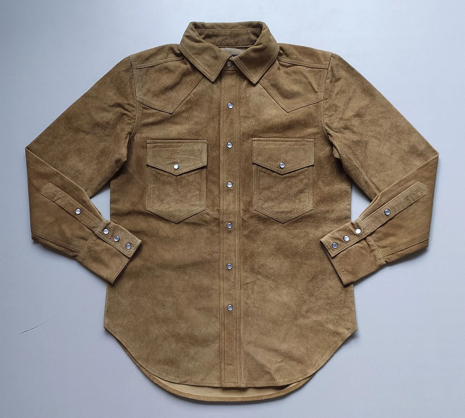 Polo Ralph Lauren Polo Ralph Lauren Suede Shirt jacket FTP 0705 Size US XXS / EU 40 - 1 Thumbnail
