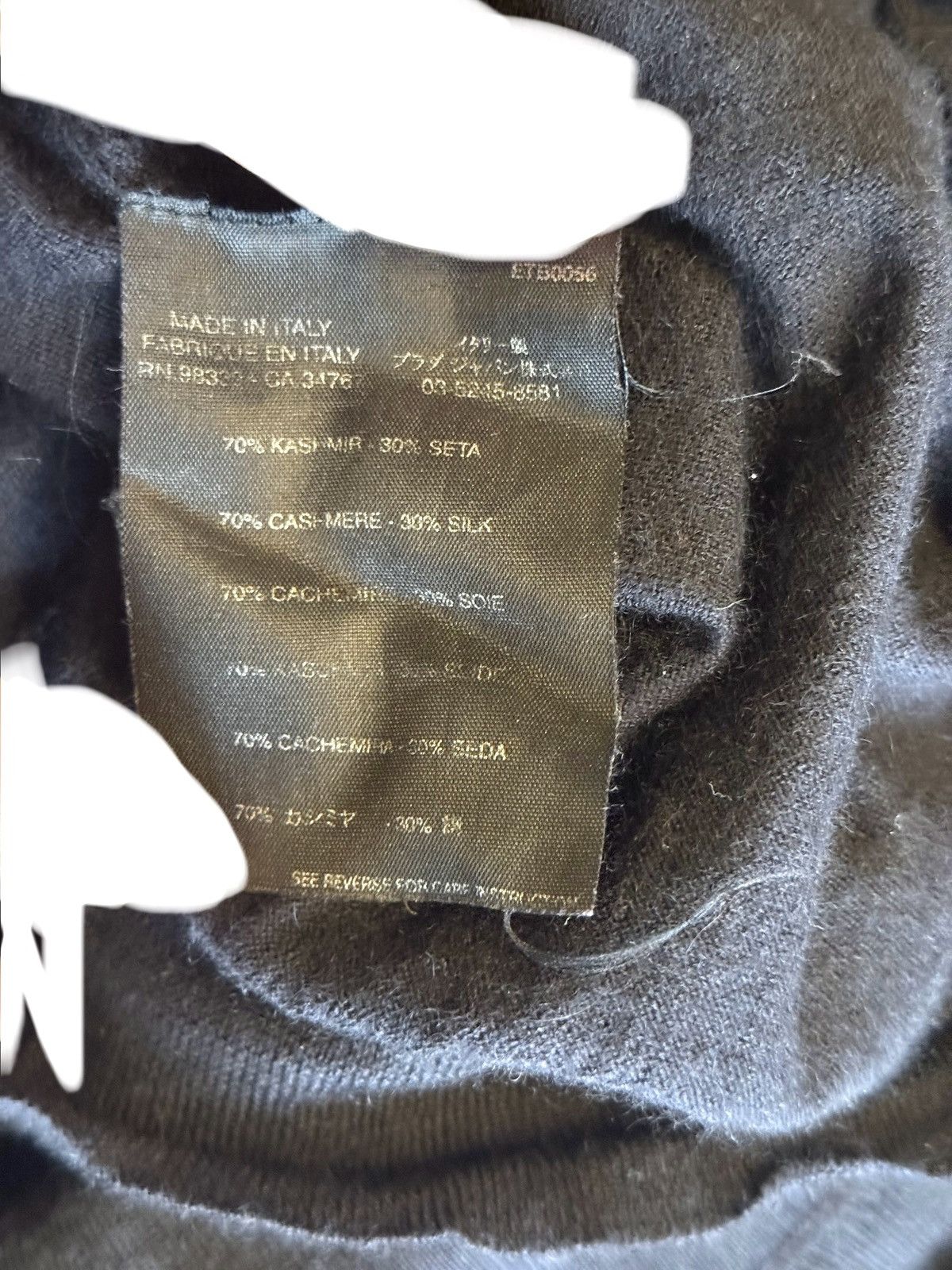 Prada parda slim cashmere silk sweater 50 men default Size US M / EU 48-50 / 2 - 3 Thumbnail