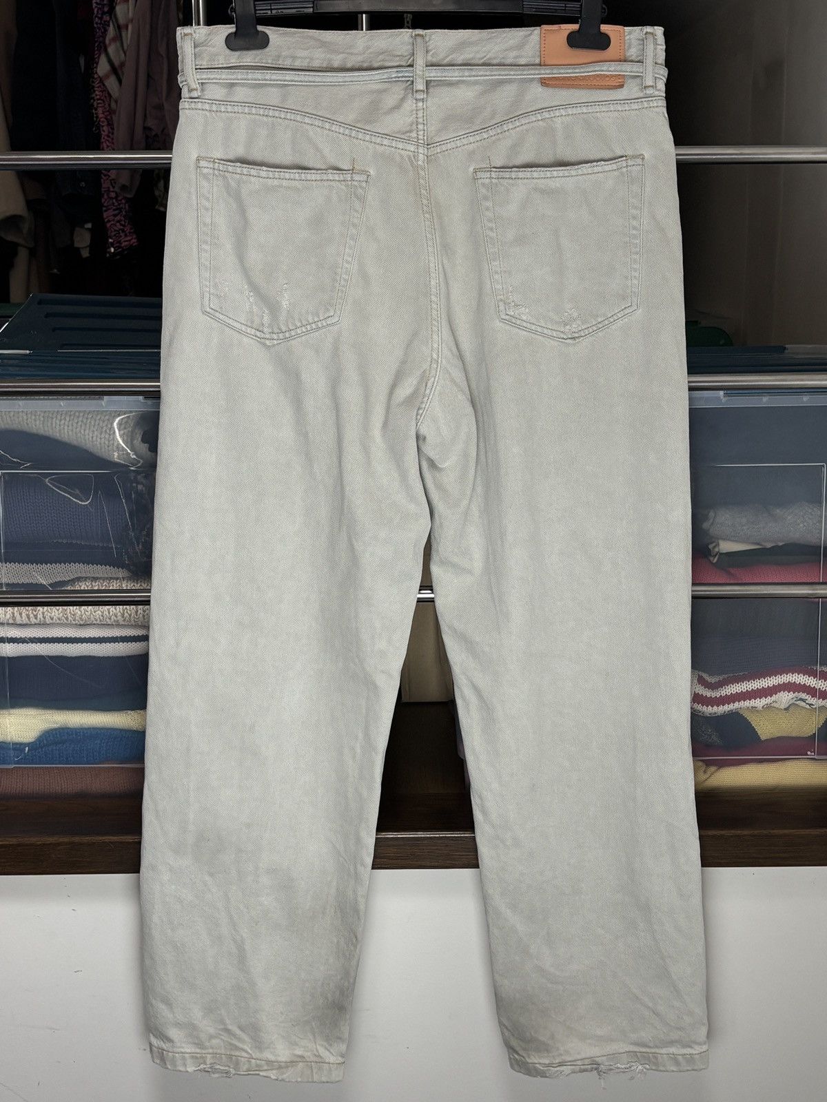 Acne Studios Acne Studios 1991 Toj Pompeii Distressed Loose Denim Pants Size US 36 / EU 52 - 4 Thumbnail