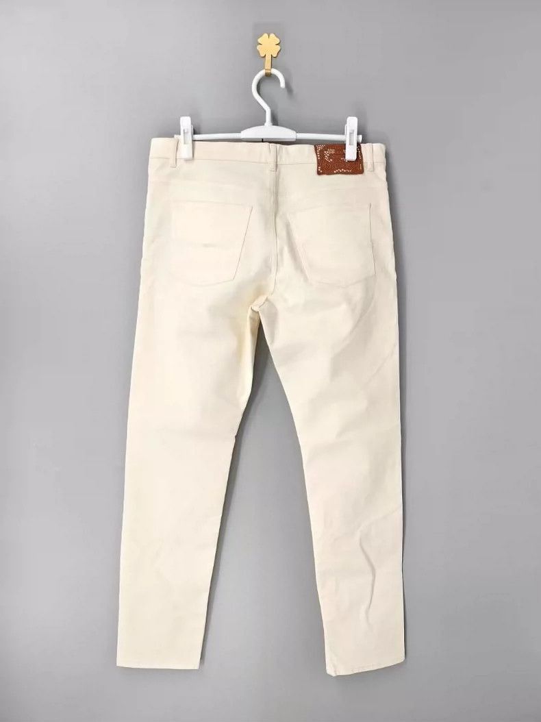 Dior Dior dior white embroidered denim pants-2507 Size US 32 / EU 48 - 2 Thumbnail