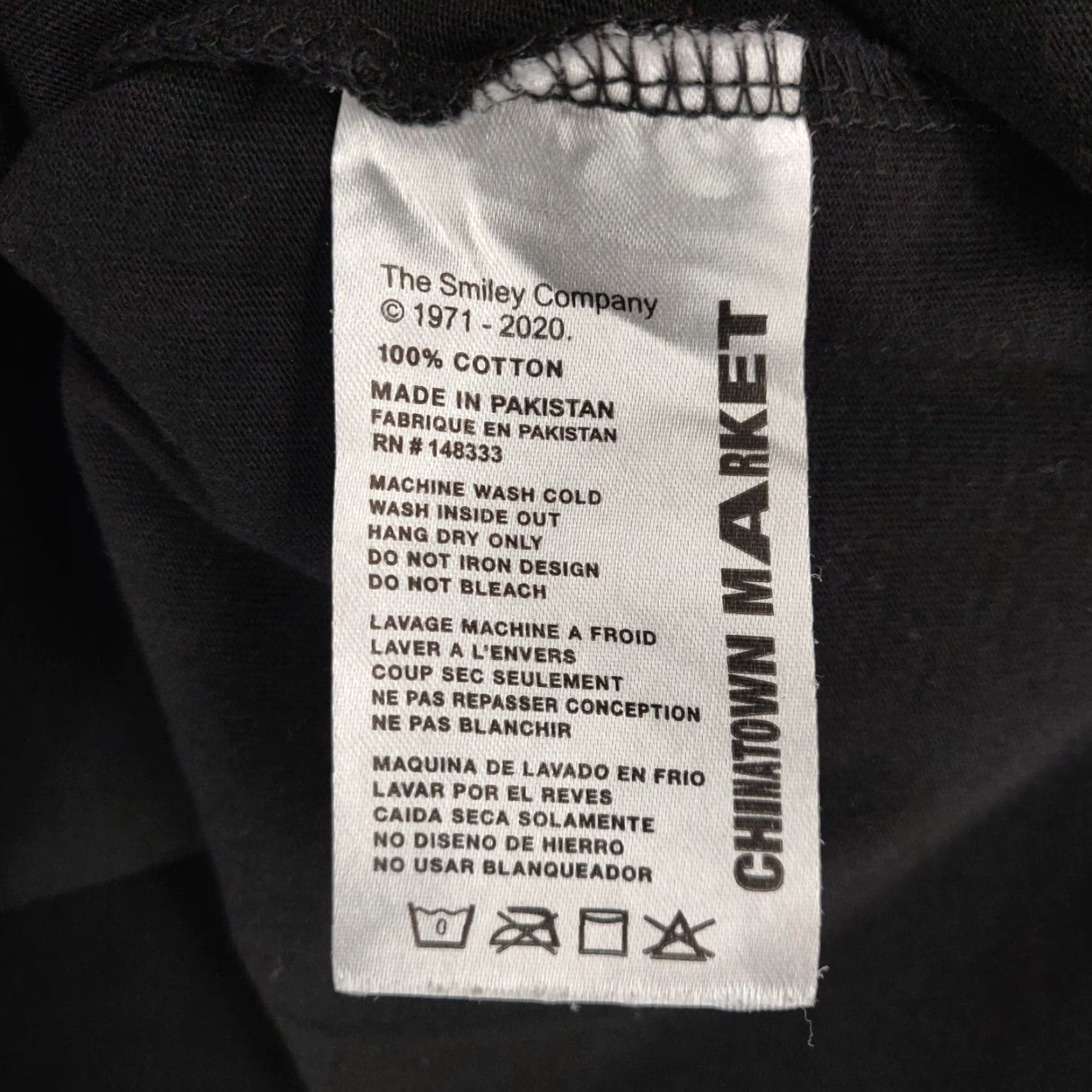 Vintage Chinatown Market X Smiley Shirt Mens Medium Black UO Exclusive Quarters Size US M / EU 48-50 / 2 - 7 Thumbnail