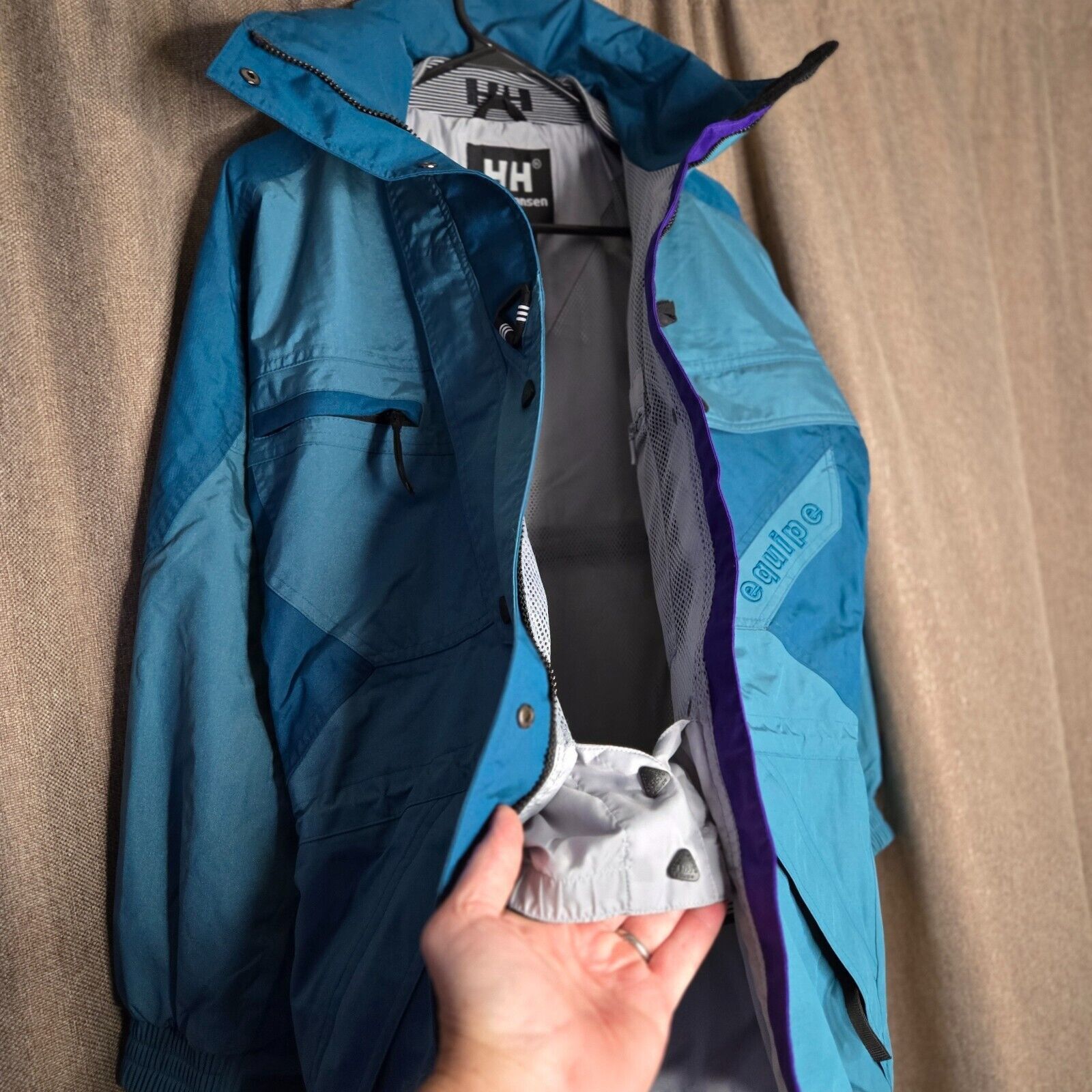 Helly Hansen Helly Hansen Ski Jacket Mens XS Teal Purple Helly Tech C21 Size US XS / EU 42 / 0 - 11 Thumbnail
