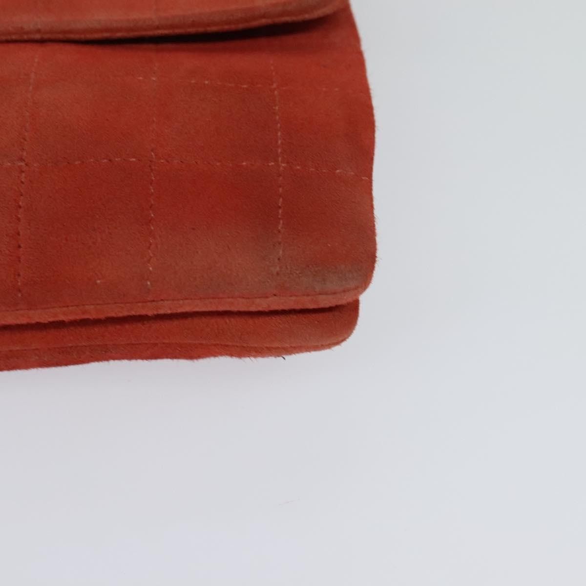 Chanel CHANEL Choco Bar Chain Shoulder Bag Suede Red CC Size ONE SIZE - 11 Thumbnail