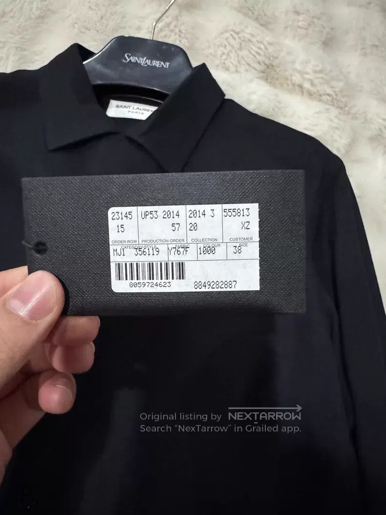 Saint Laurent Paris Saint Laurent Paris size 38 Solid Color Shirt Size S / US 4 / IT 40 - 4 Thumbnail