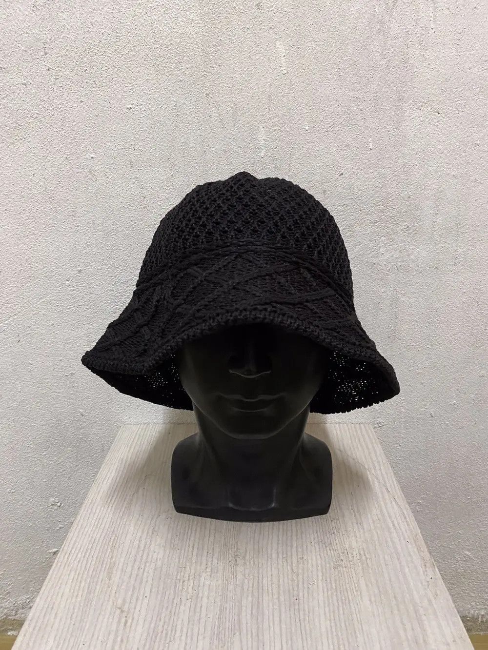 Japanese Brand Rare Japanese Brand Knit Bucket Hat Size ONE SIZE - 2 Thumbnail