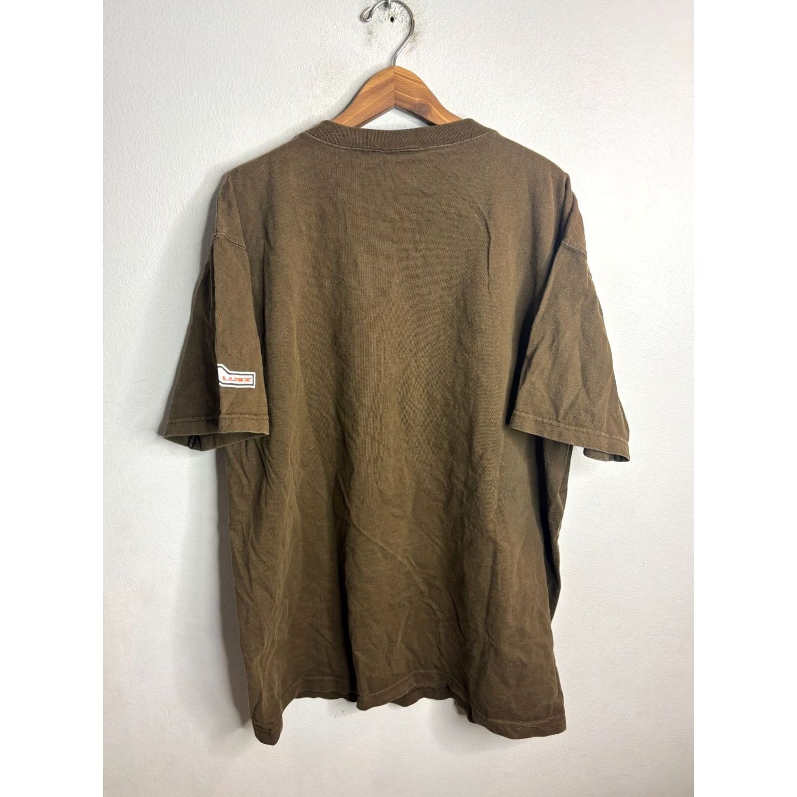 Lugz VINTAGE Lugz T-Shirt Mens XL Brown Hip Hop Logo 90s Jeans Style Classic 5070 Size US 36 / EU 52 - 5 Thumbnail